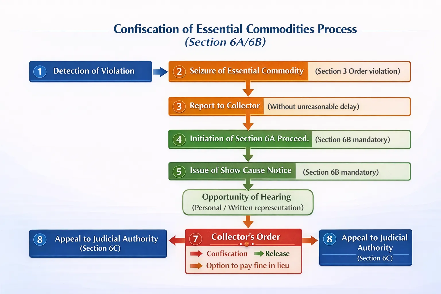 Flowchart of Confiscation