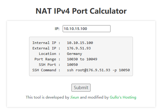 Gullo分配IP和端口