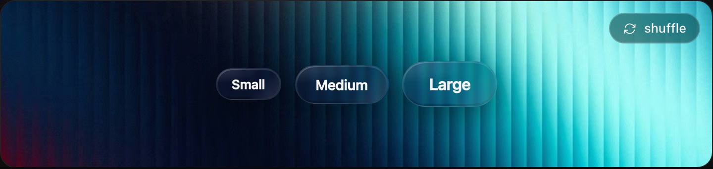 Glass buttons