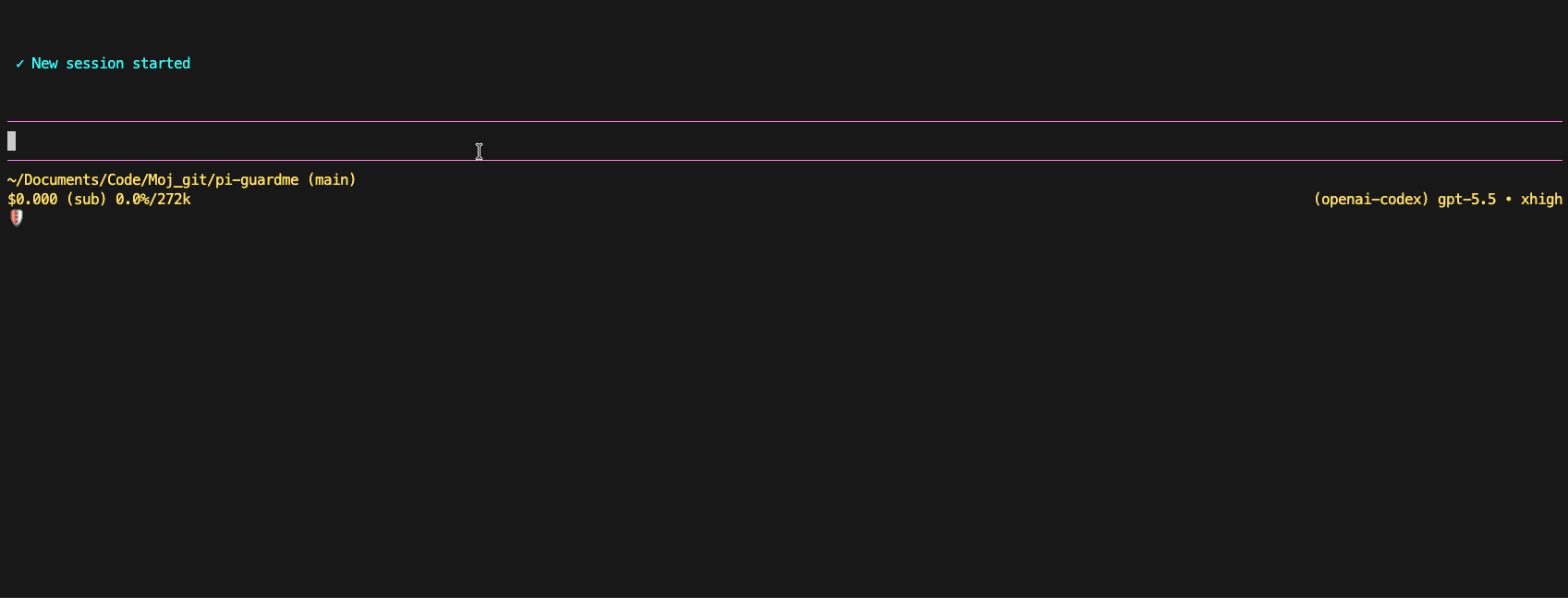 GuardMe demo: review and approve guarded Pi tool access