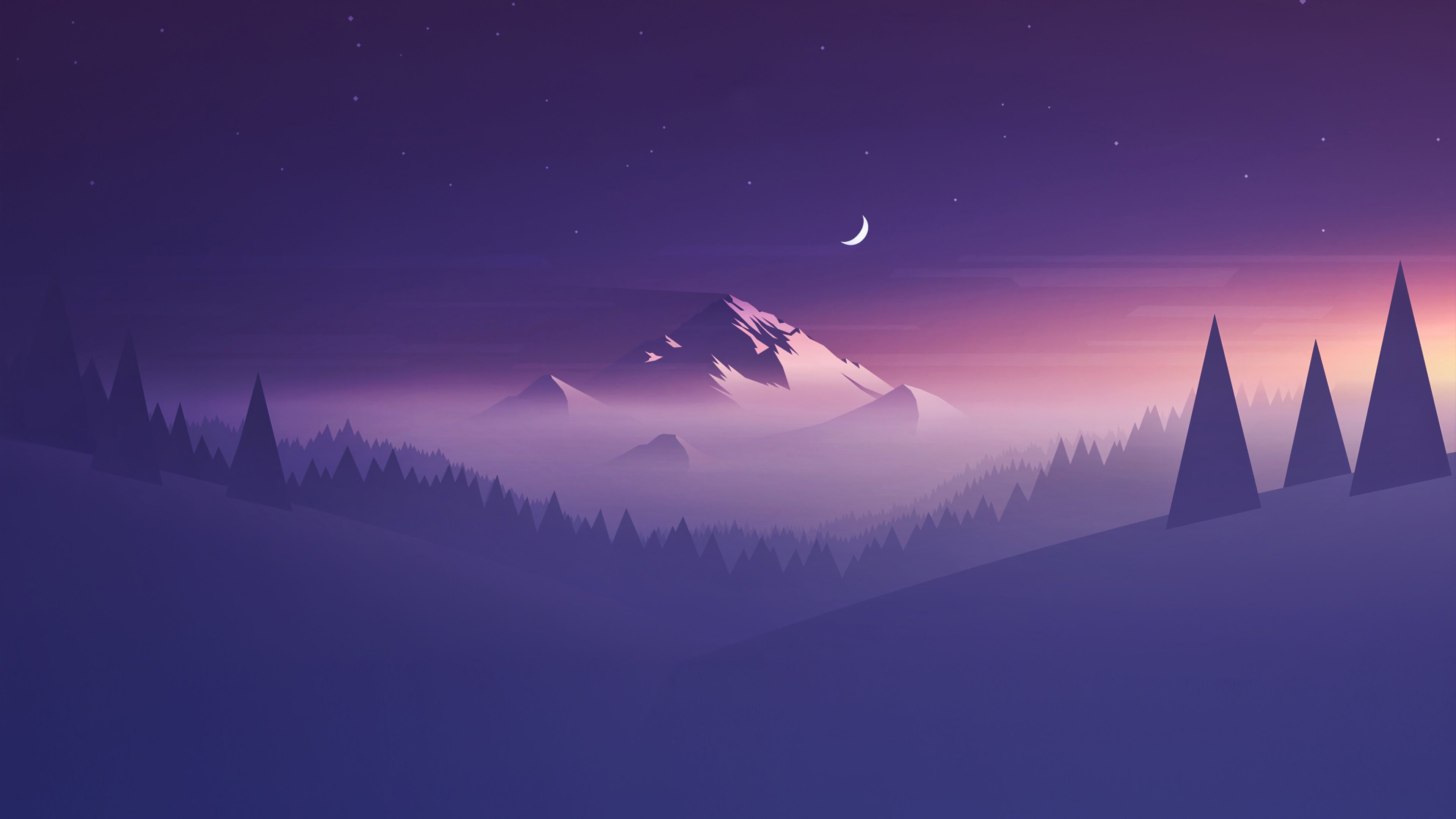 日暮见雪山