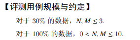 评测用例规模与约定