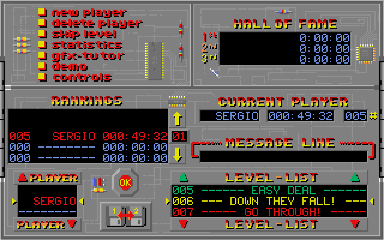 Main menu