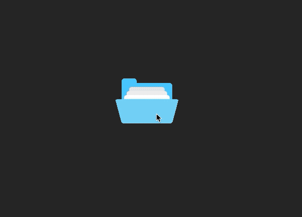 Folder Open Effect