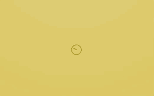 Analog Clock Shape Loading