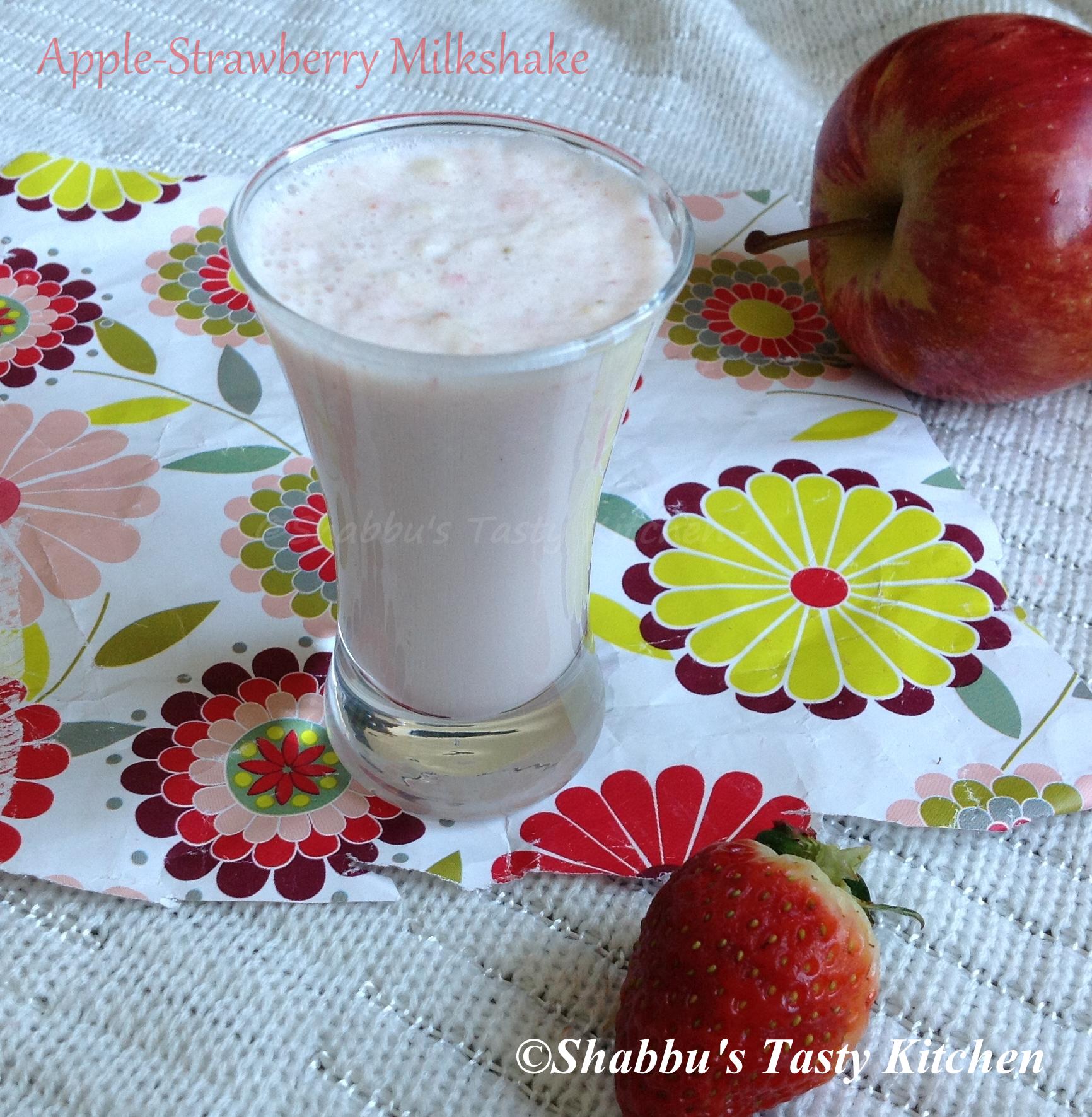 apple-strawberry-milkshake