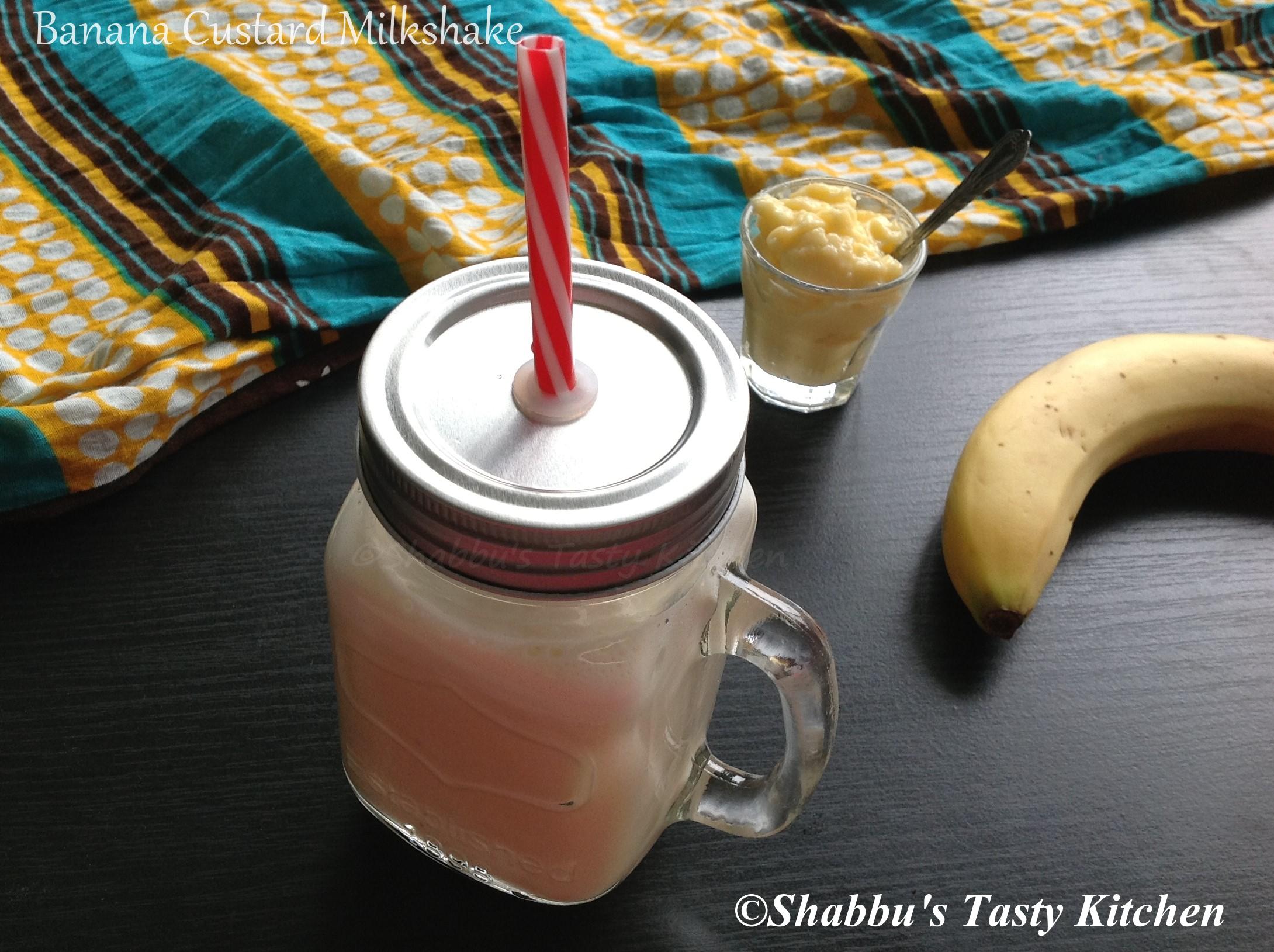 banana-custard-milkshake