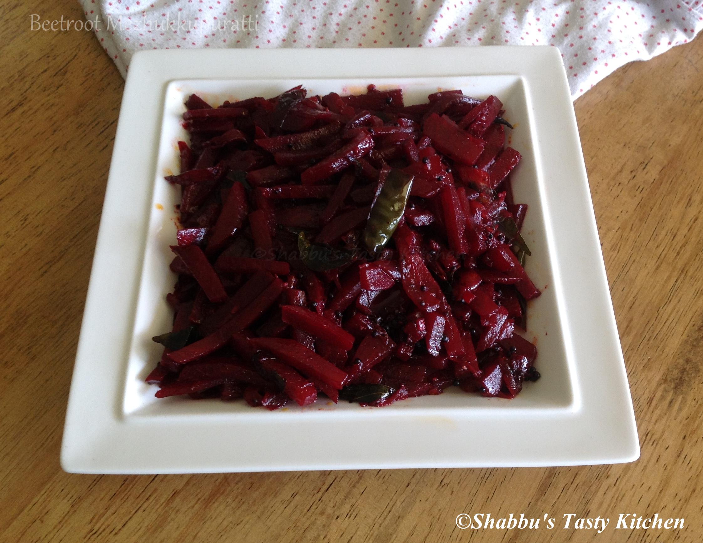 beetroot-mezhukkupuratti-stir-fry