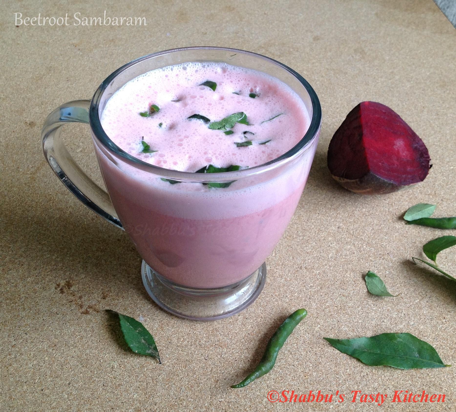 beetroot-sambaram-pink-spiced-buttermilk