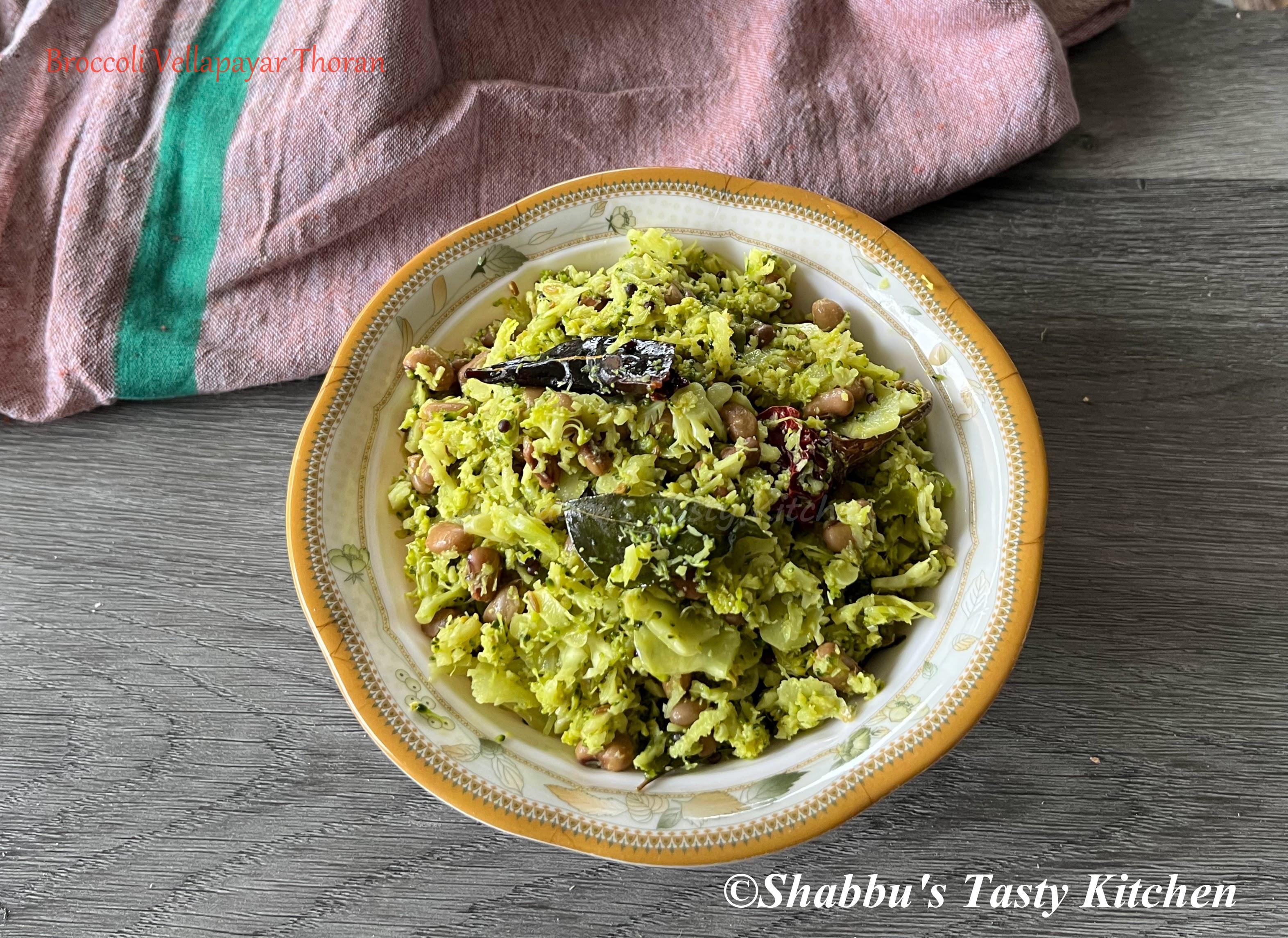 broccoli-black-eyed-beans-vellapayar-thoran