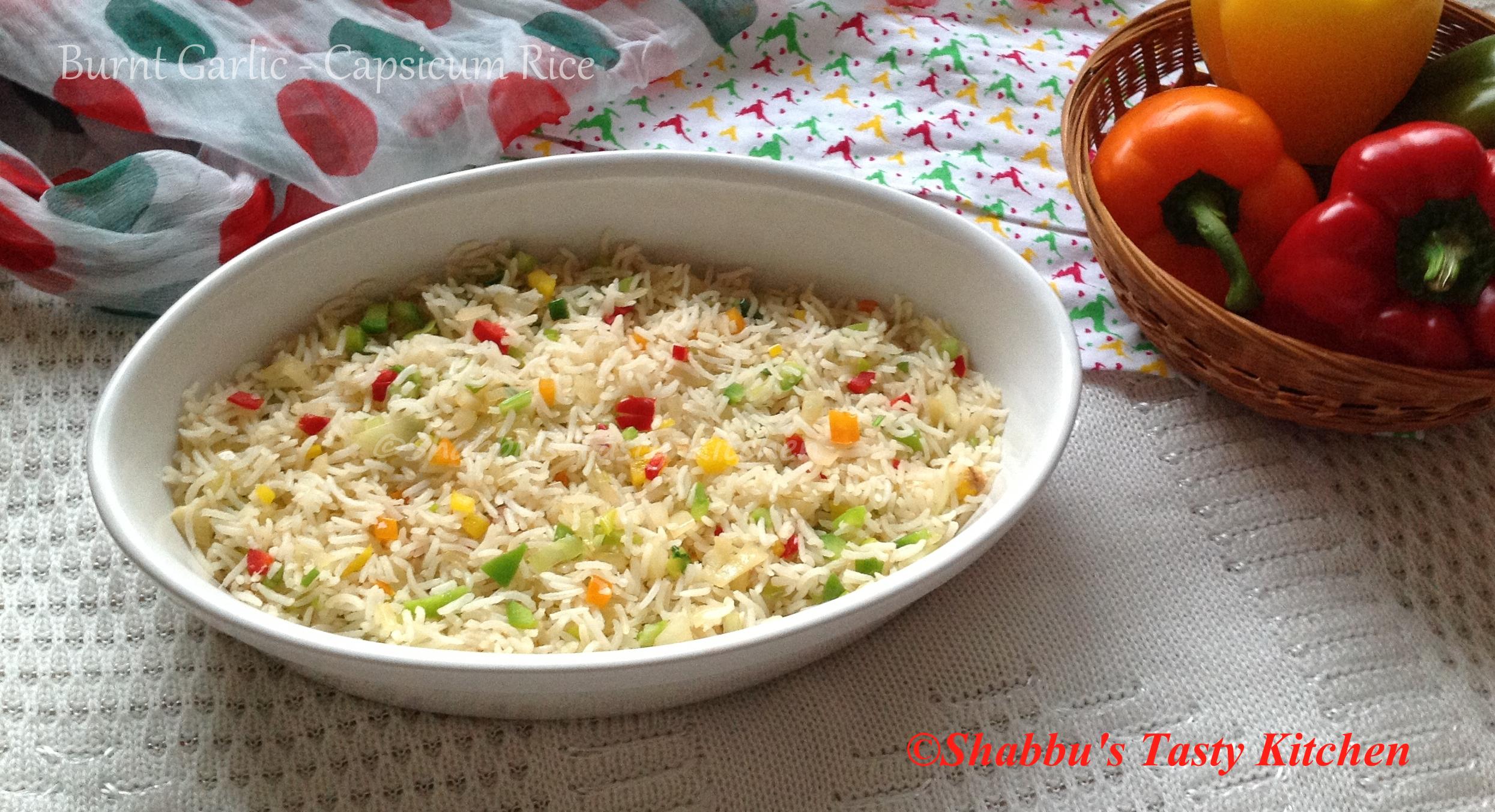 burnt-garlic-capsicum-rice