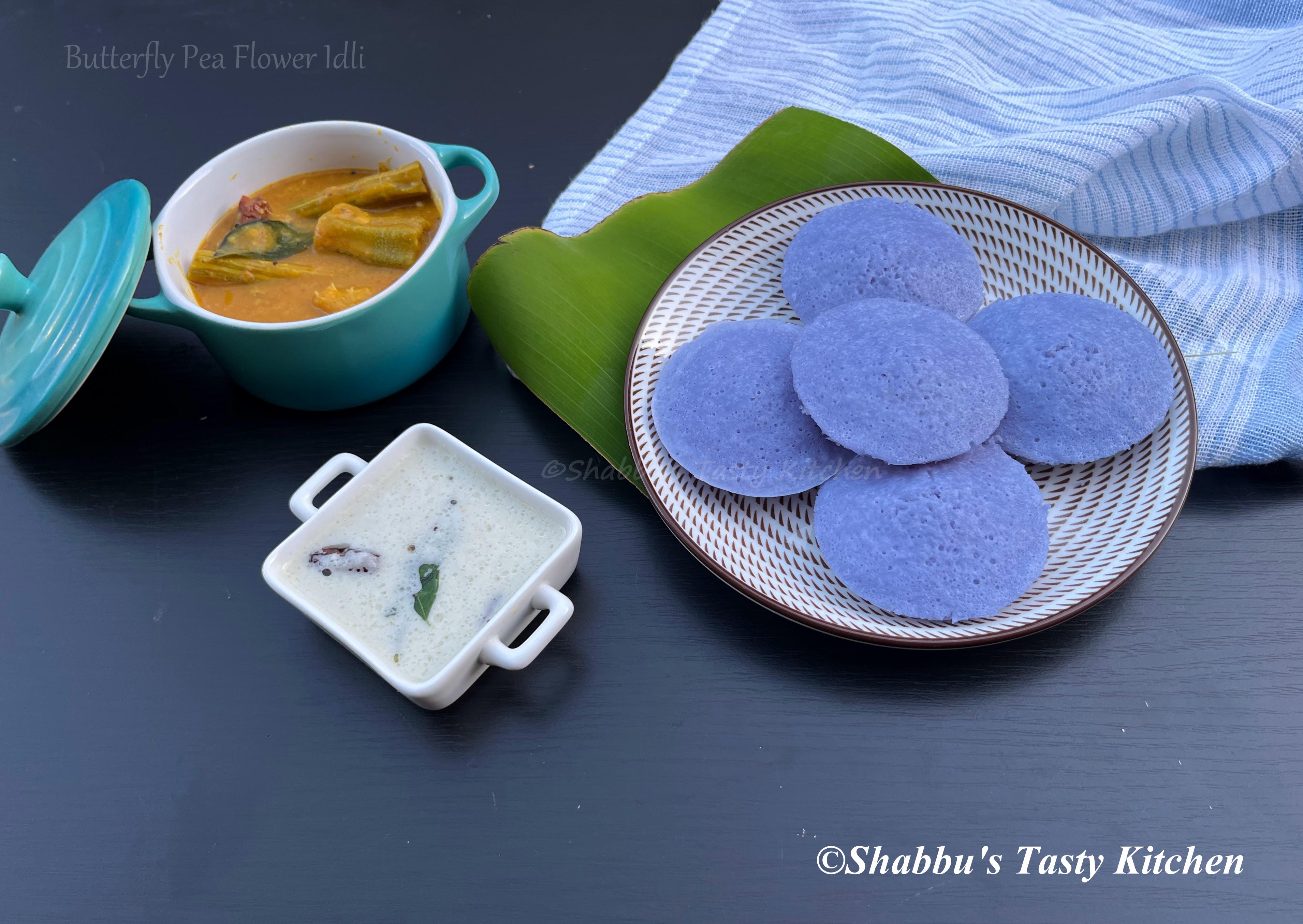 butterfly-pea-idli