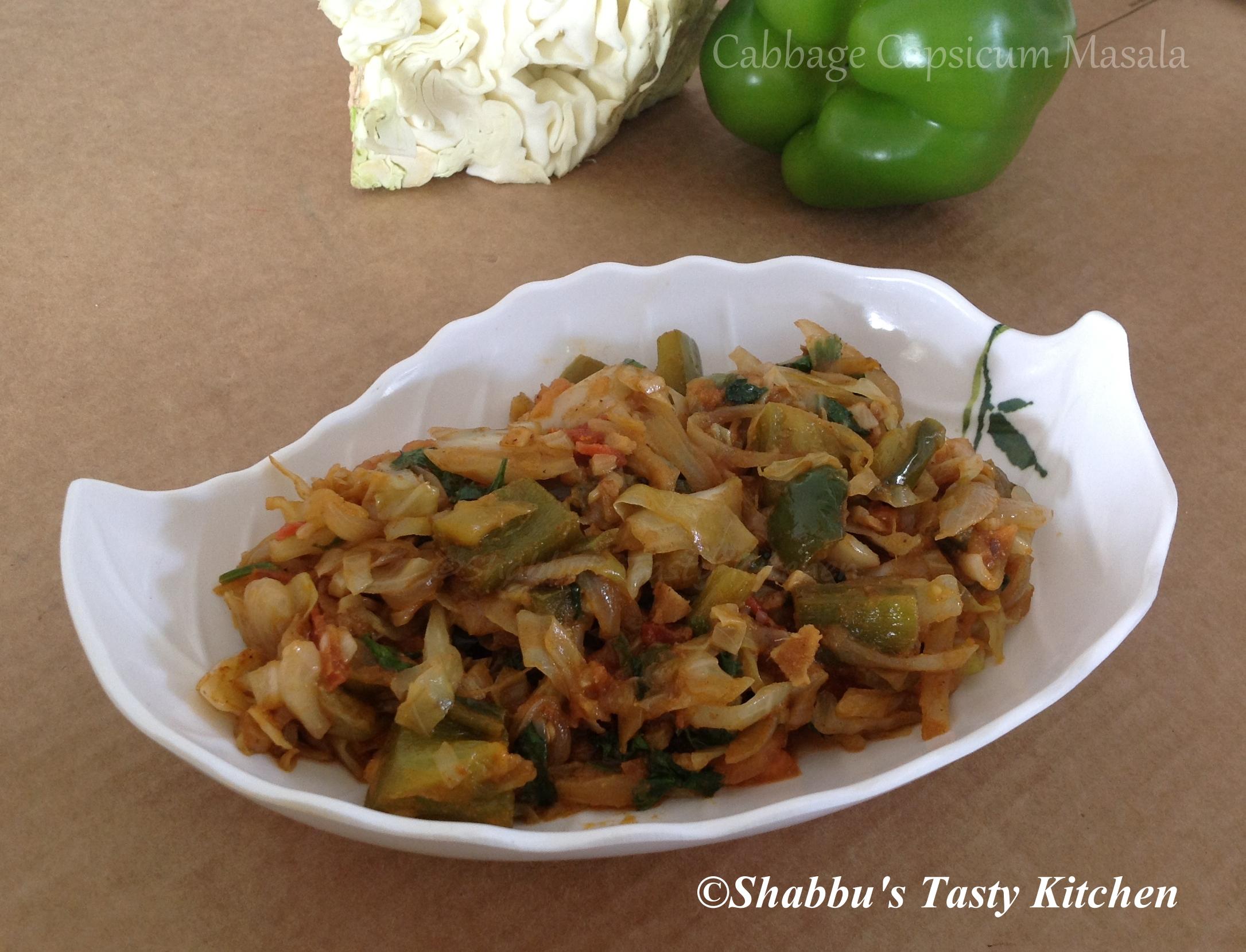 cabbage-capsicum-masala