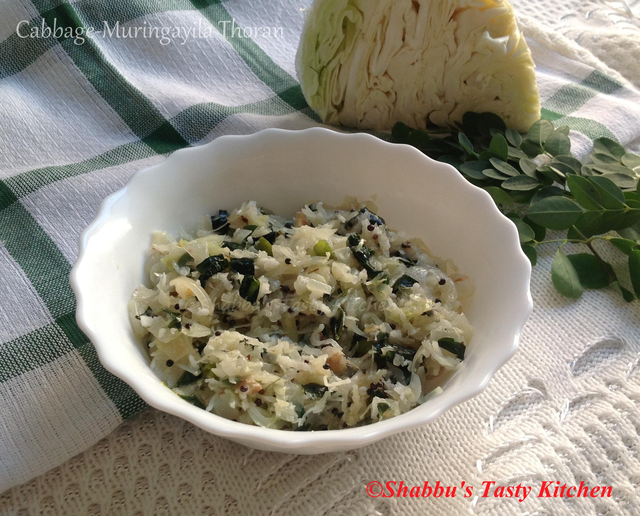 cabbage-muringayila-drumstick-leaves