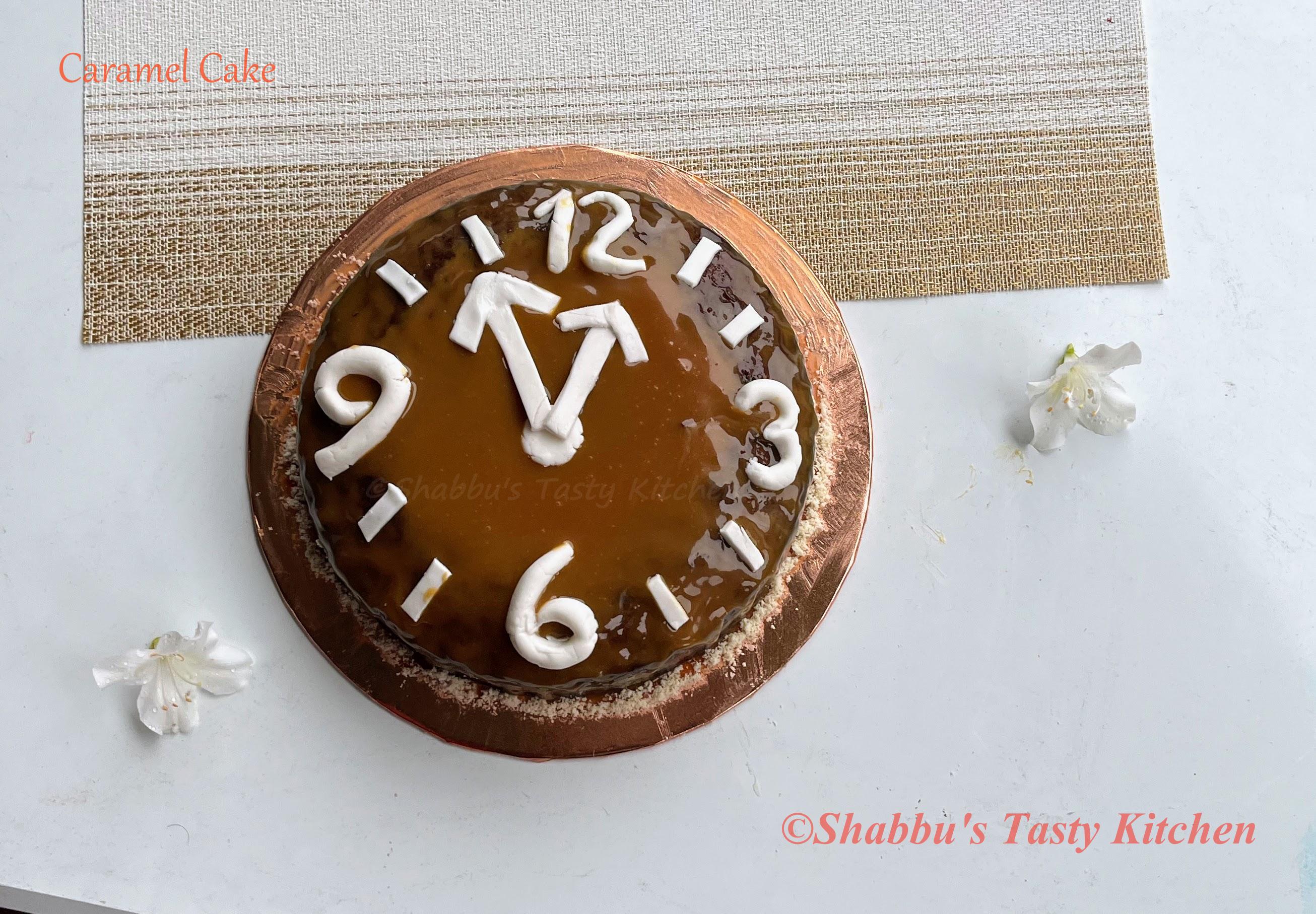 caramel-cake-caramel-clock-cake