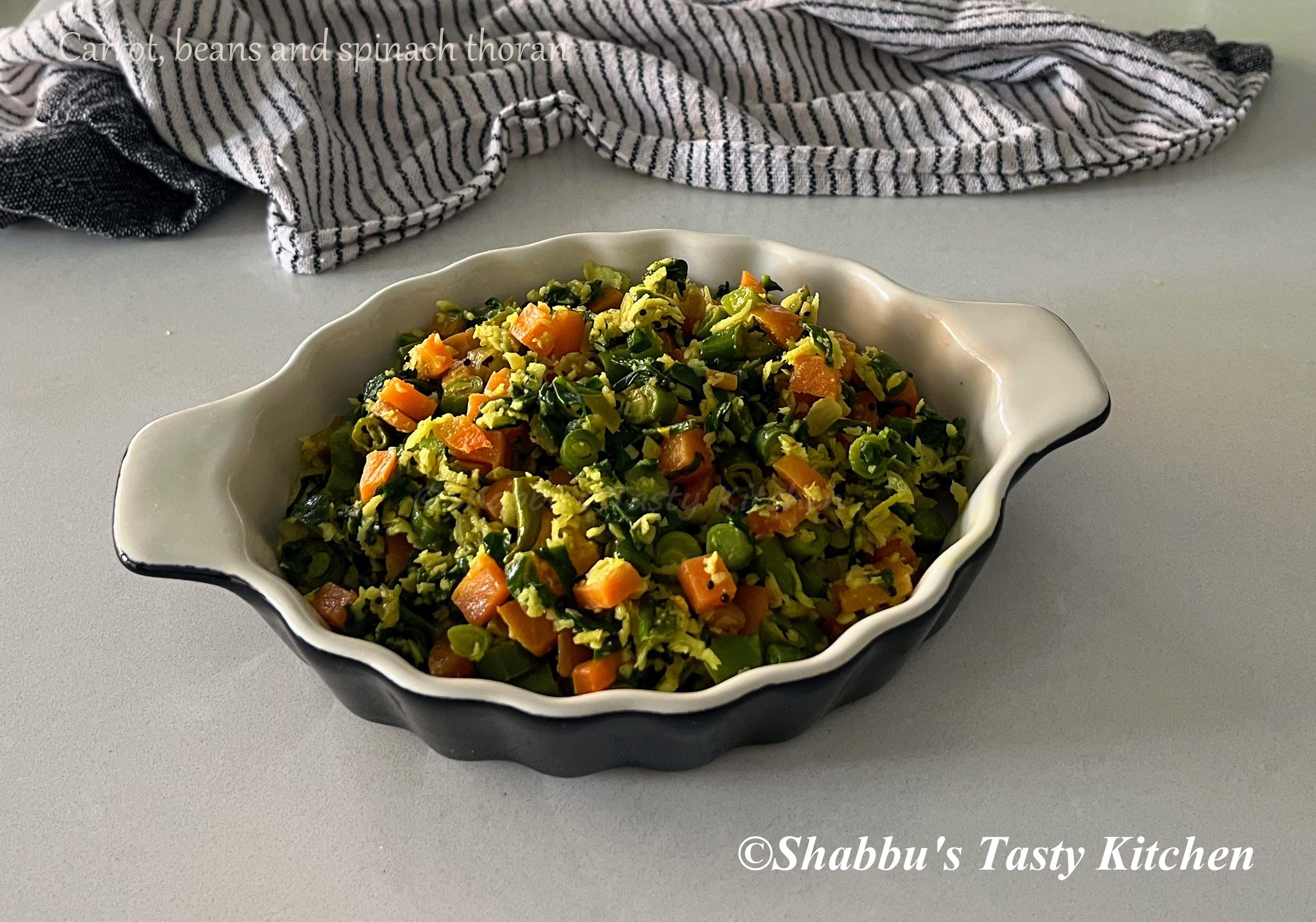 carrot-beans-and-spinach-thoran