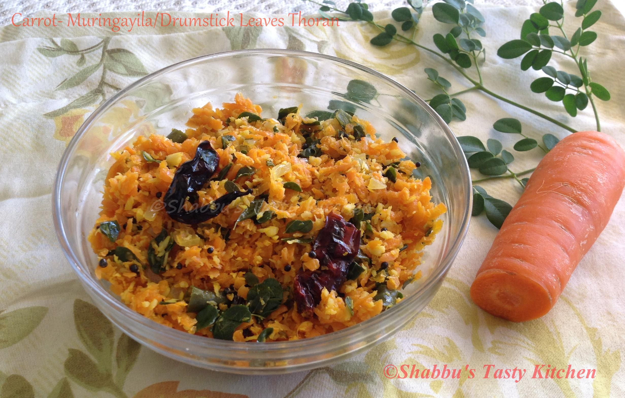 carrot-muringayila-drumstick-leaves