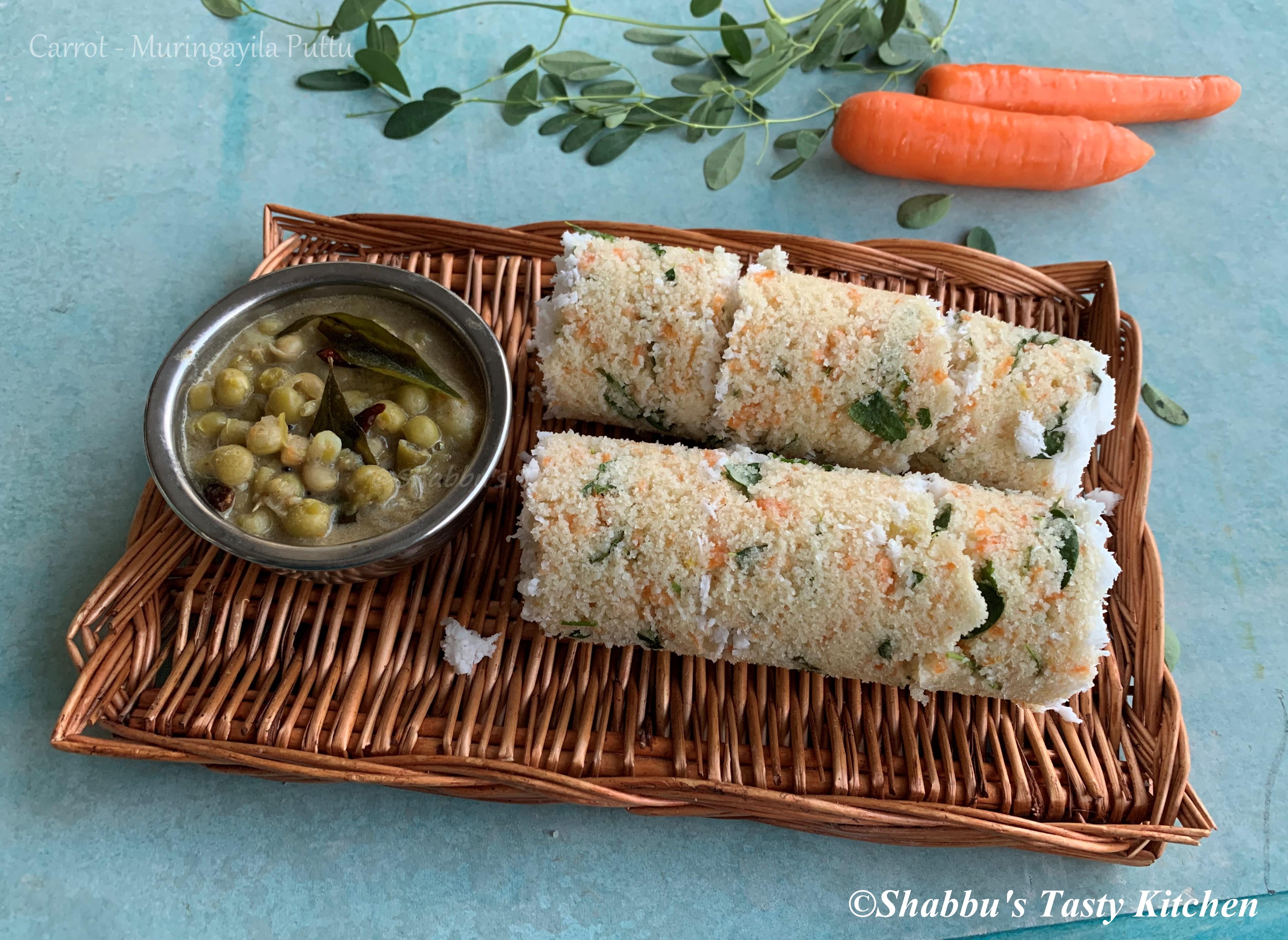 carrot-muringayila-drumstick-leaves-puttu
