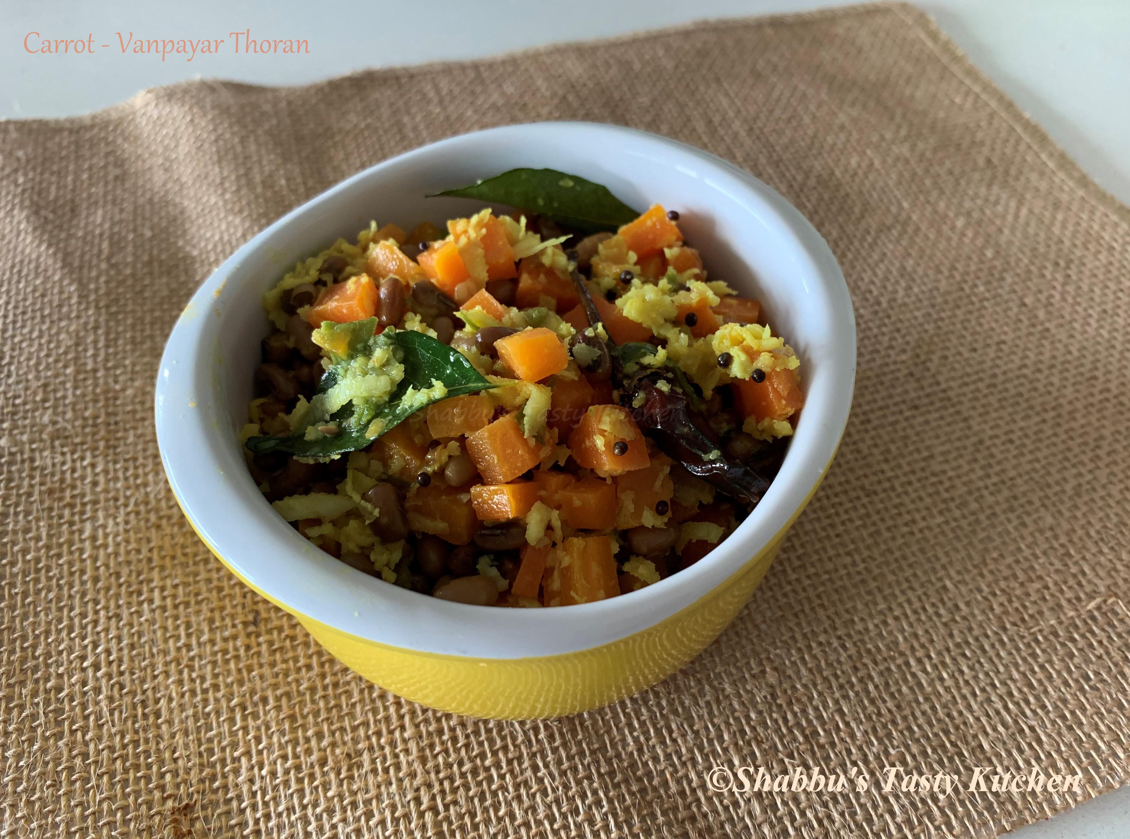 carrot-vanpayar-red-beans-thoran