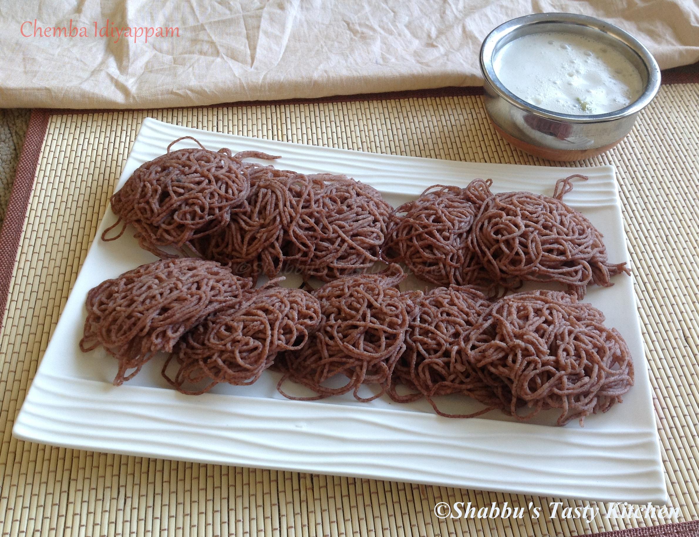 chemba-idiyappam-and-paal-red-rice-flour-idiyappam-and-sweetened-coconut-milk
