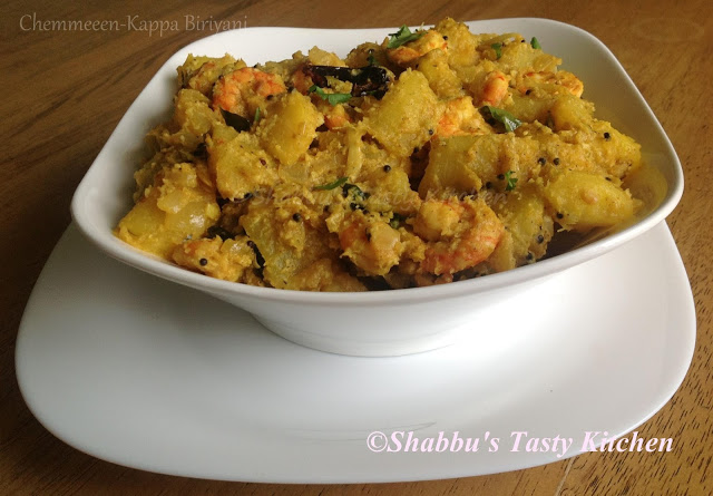 chemmeen-kappa-biriyani-prawns-tapioca