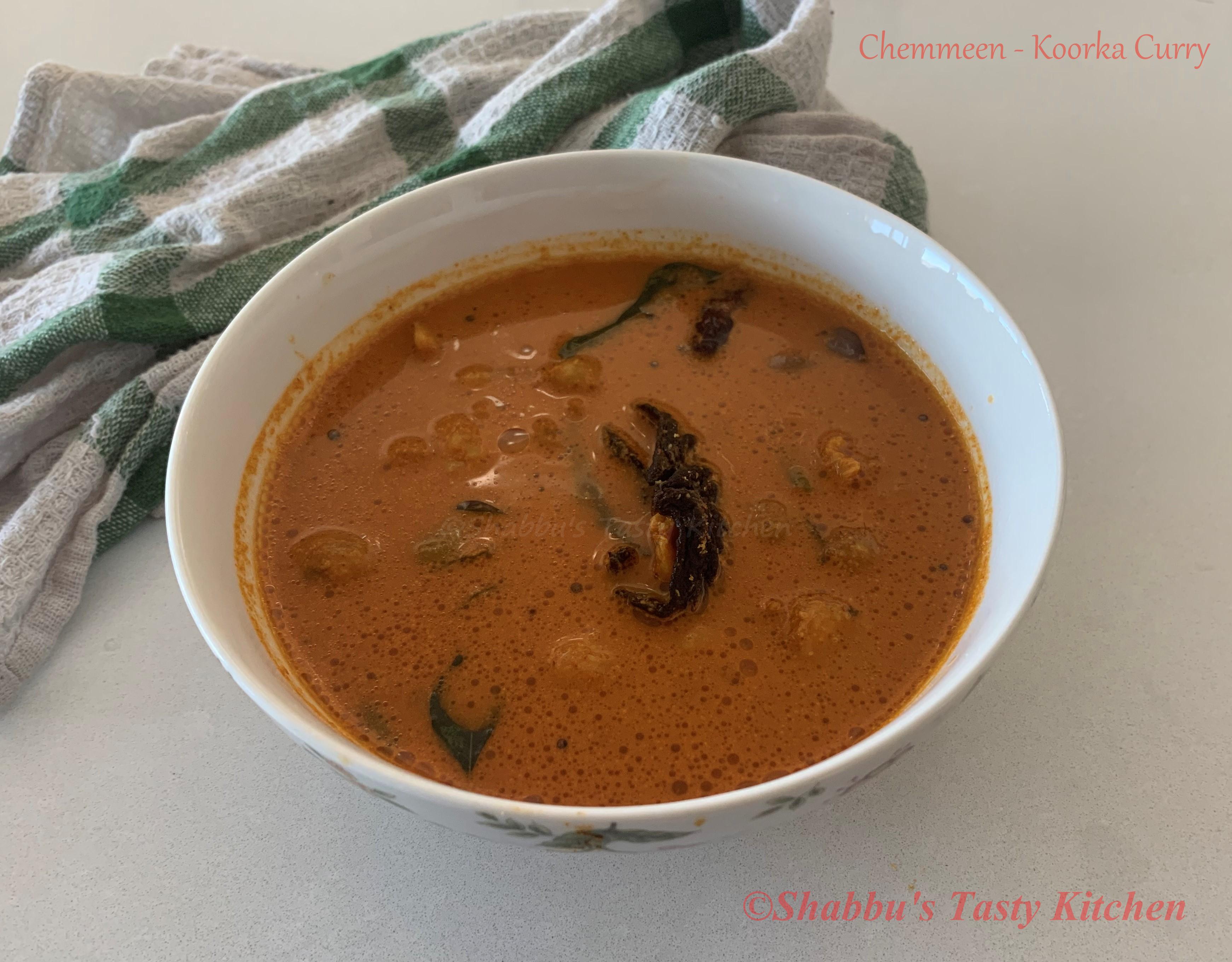 chemmeen-koorka-prawns-chinese-potato-curry