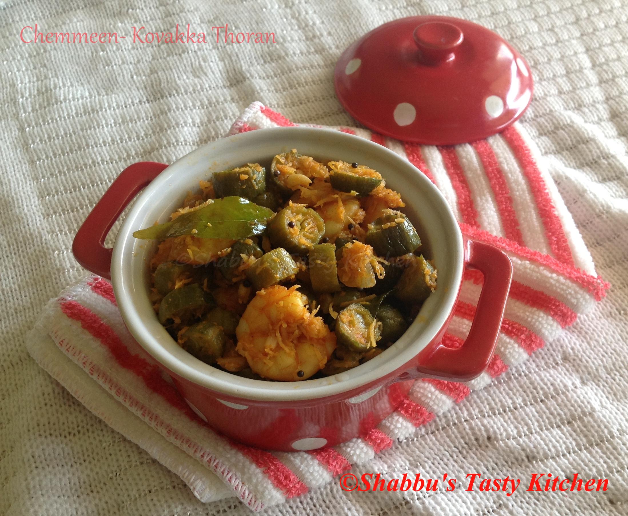 chemmeen-kovakka-prawns-ivygourd-thoran