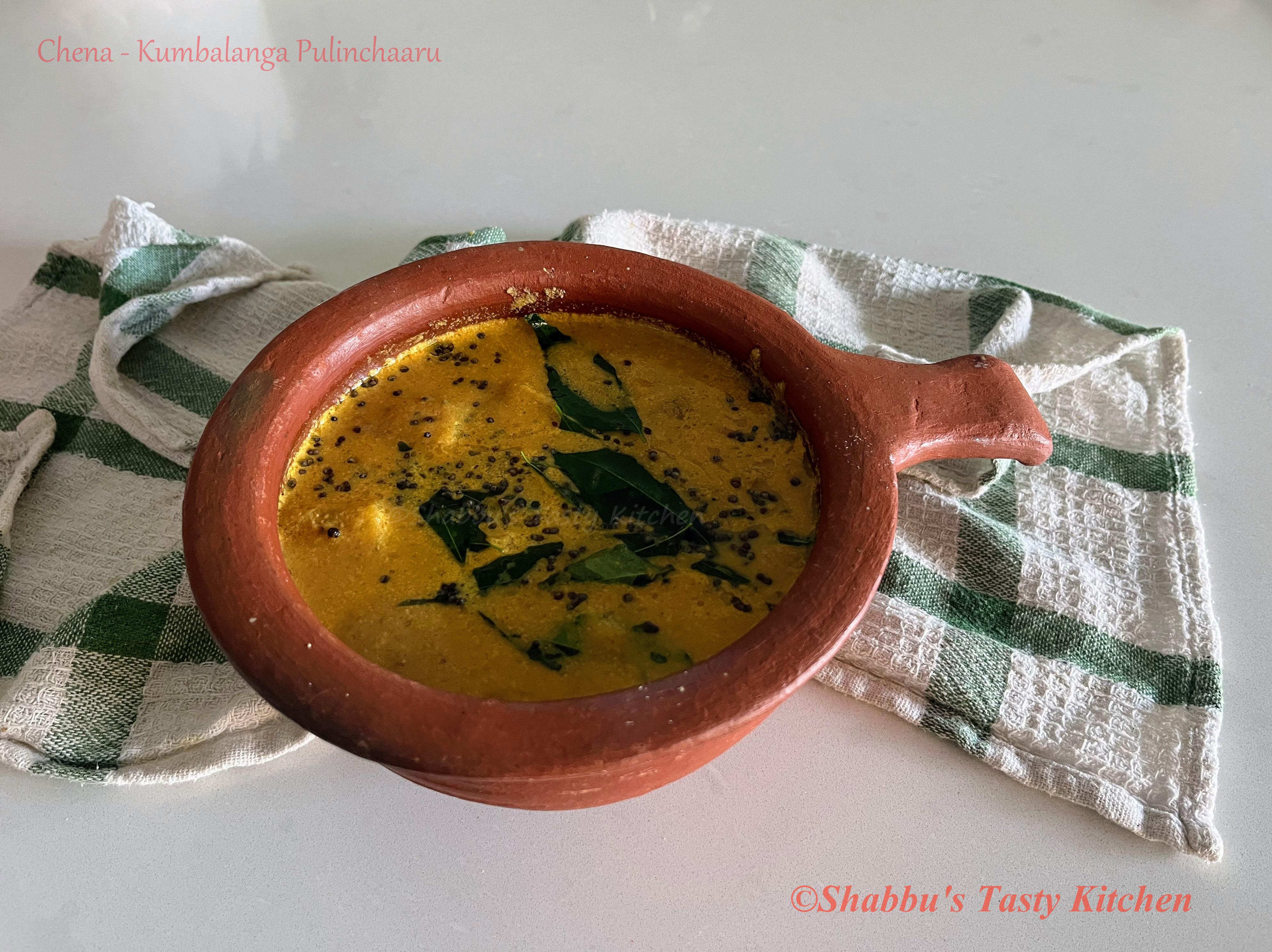 chena-kumbalanga-yam-ash-gourd-pulinchaaru