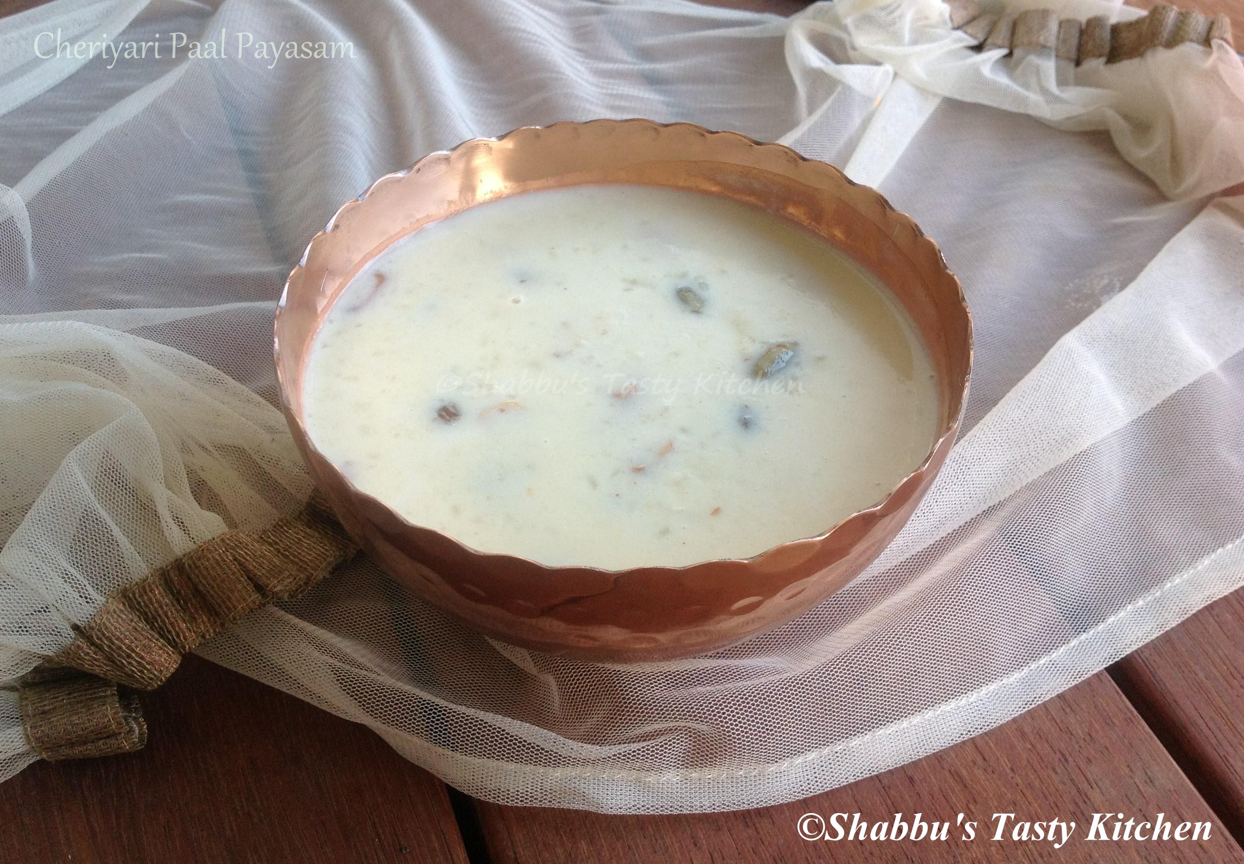 cheriyari-paal-payasam