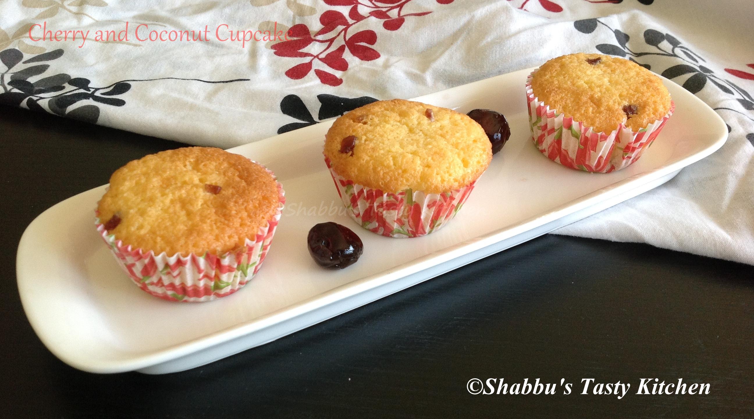 cherry-and-coconut-muffins