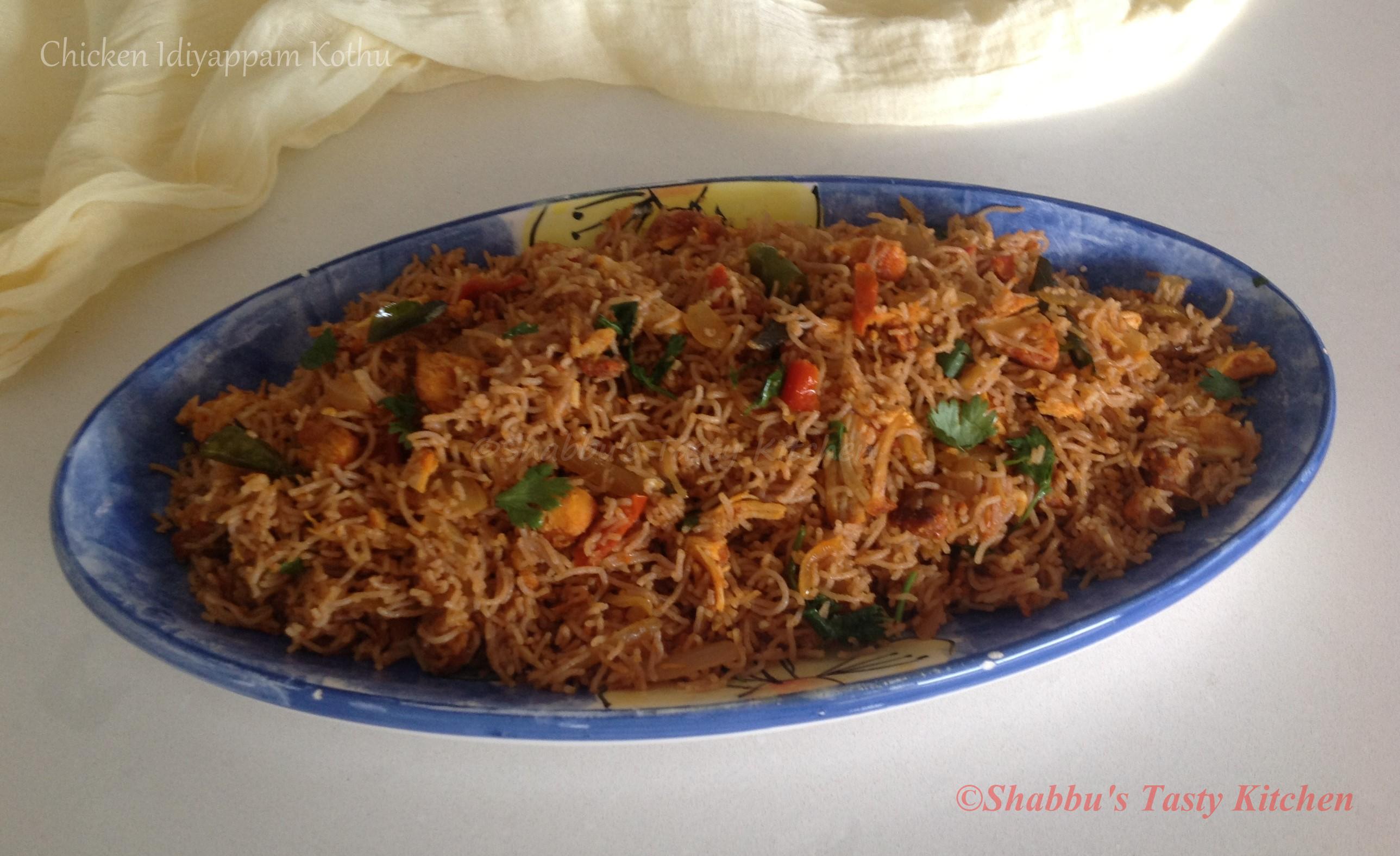 chicken-idiyappam-kothu
