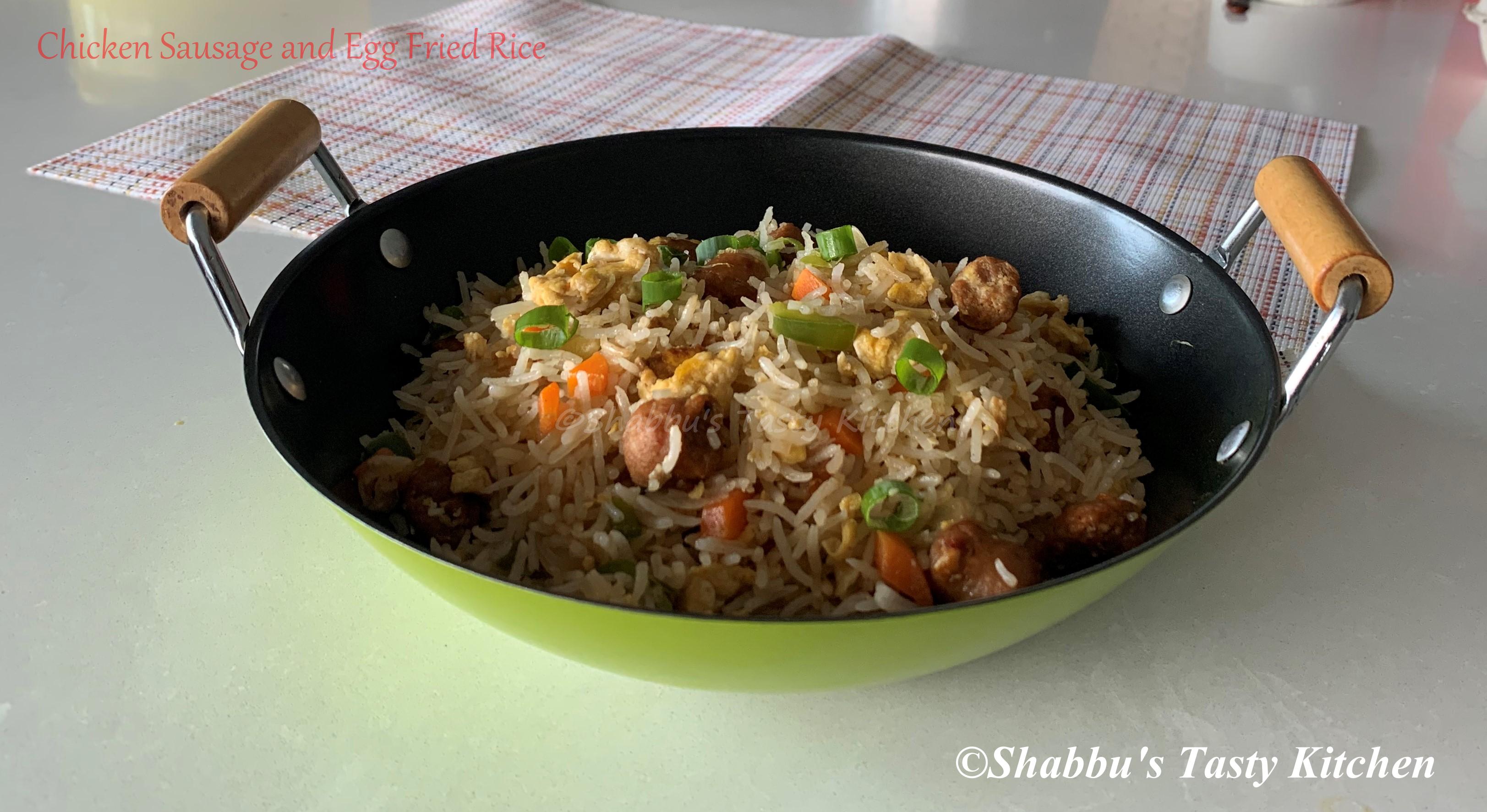 chicken-sausage-and-egg-fried-rice