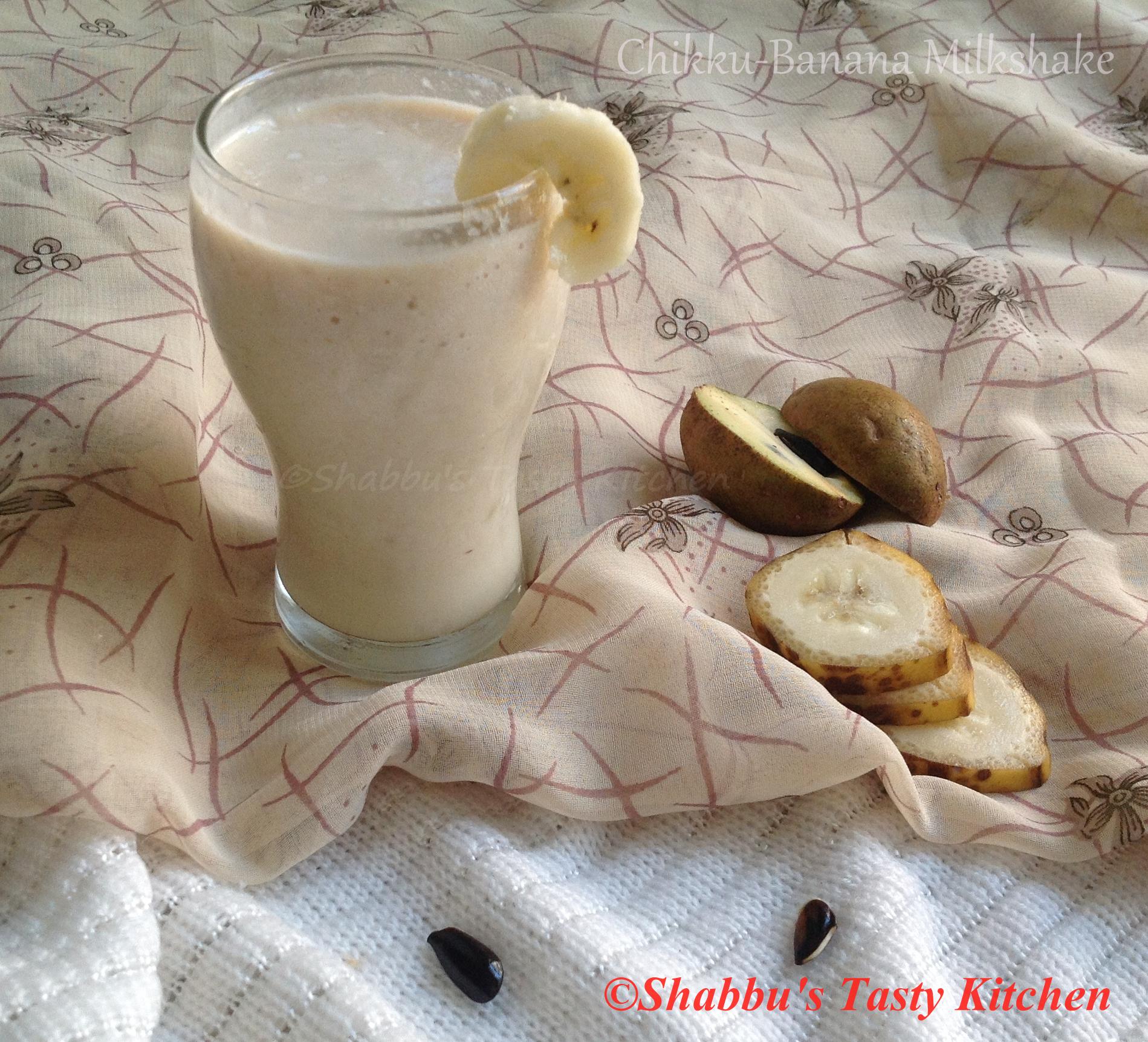 chikku-sapota-banana-milkshake
