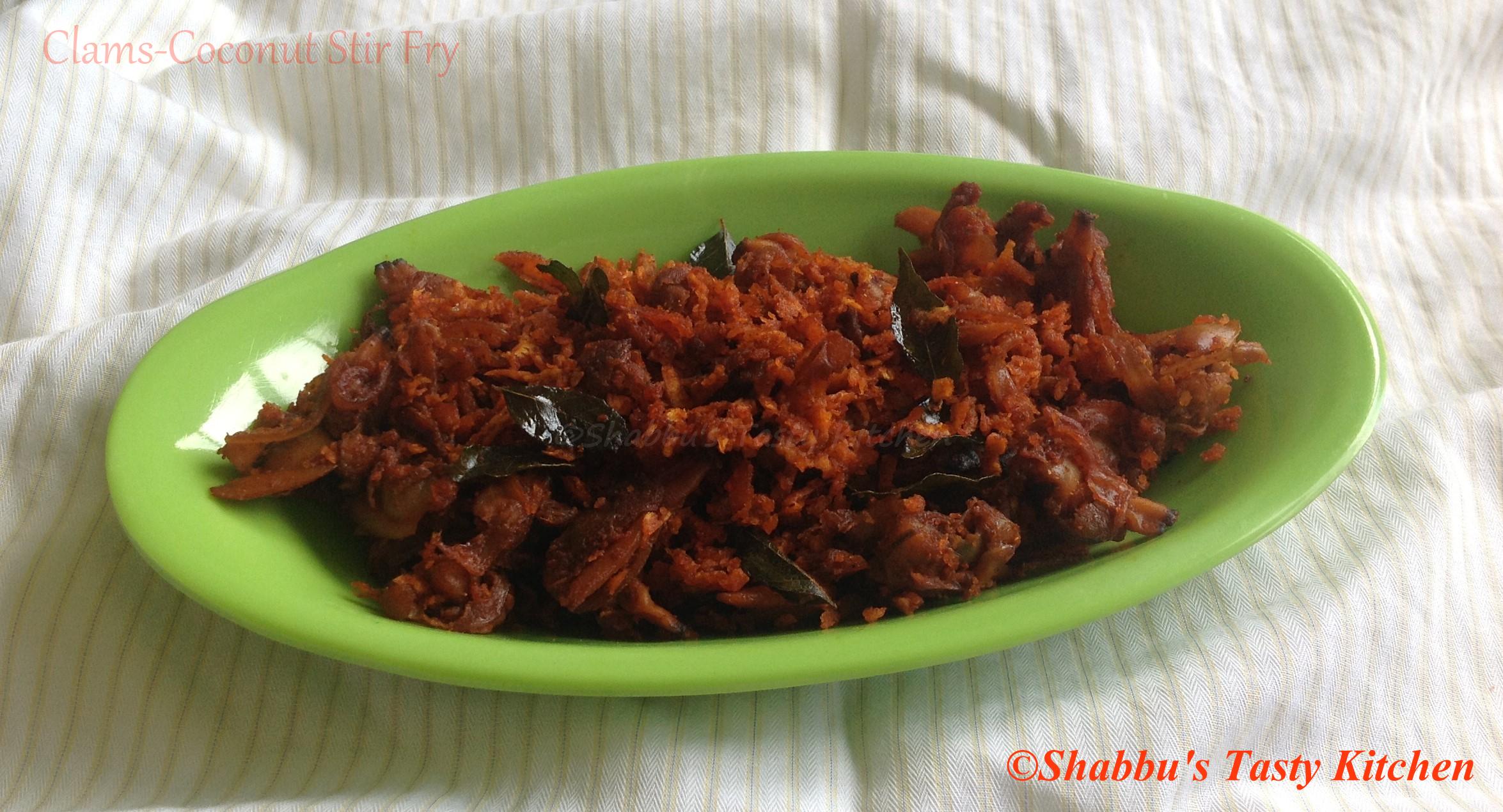 clams-coconut-kakka-irachi-thenga-stir