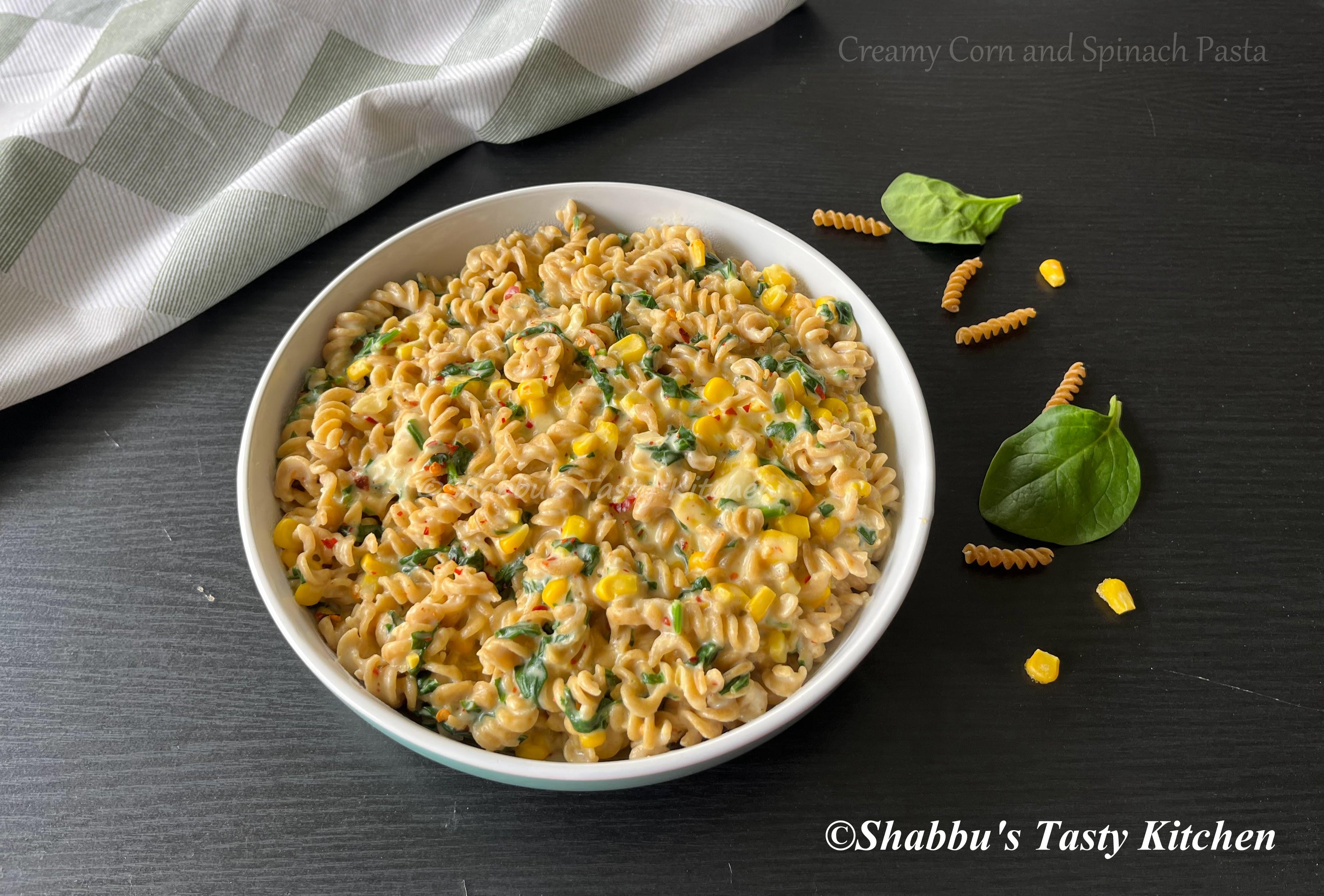 creamy-corn-and-spinach-pasta
