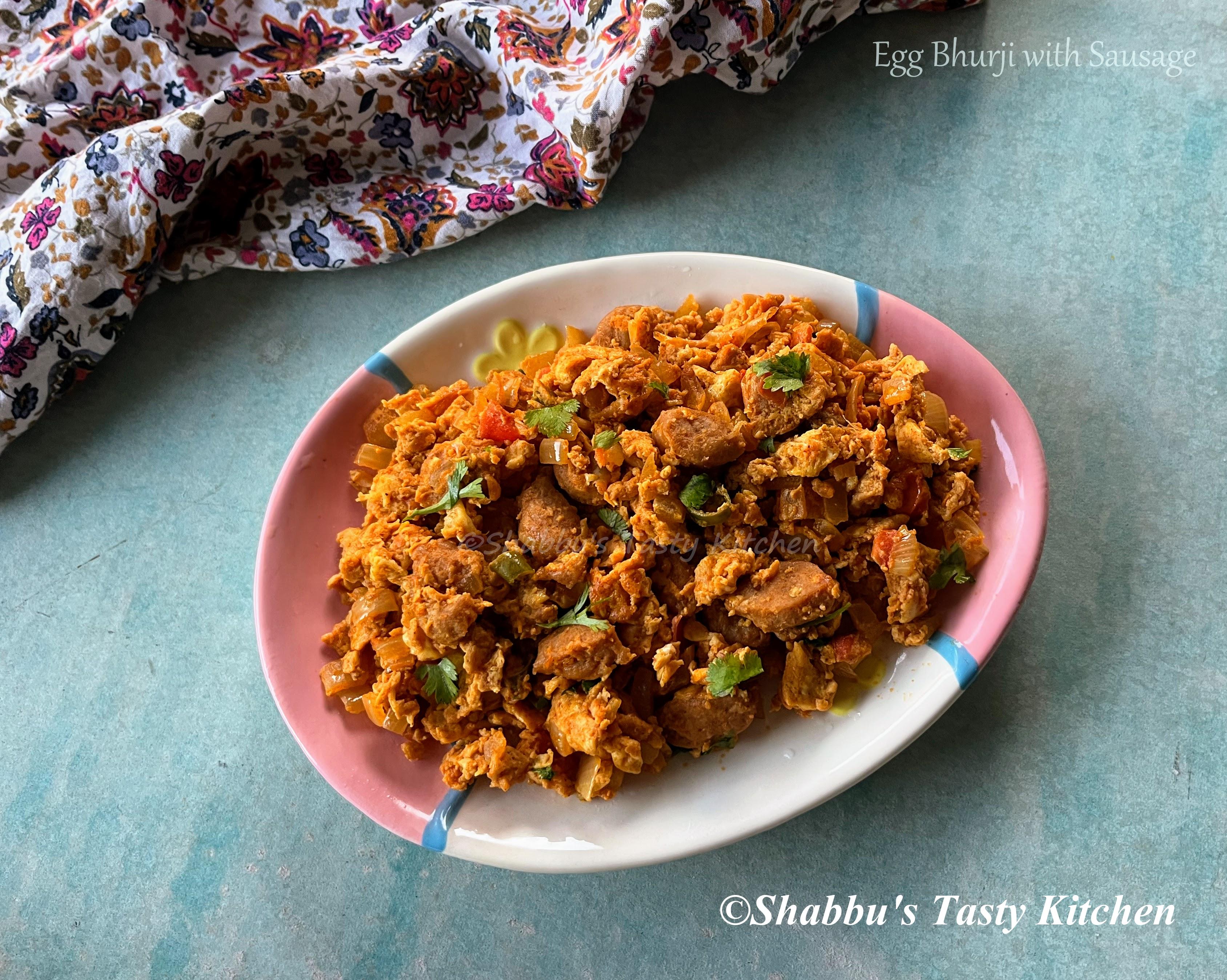 egg-bhurji-scrambled-egg-with-sausage