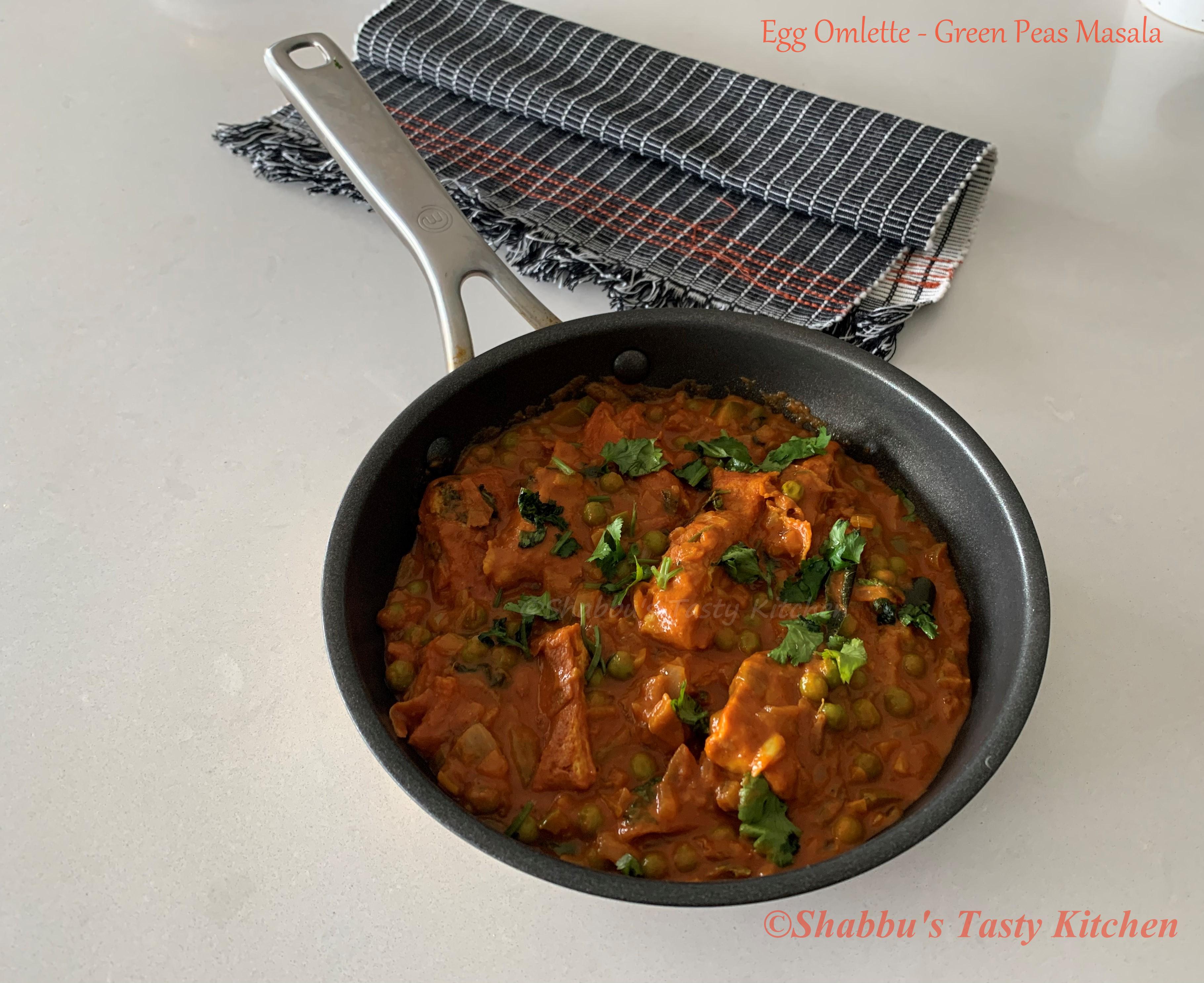 egg-omlette-green-peas-masala