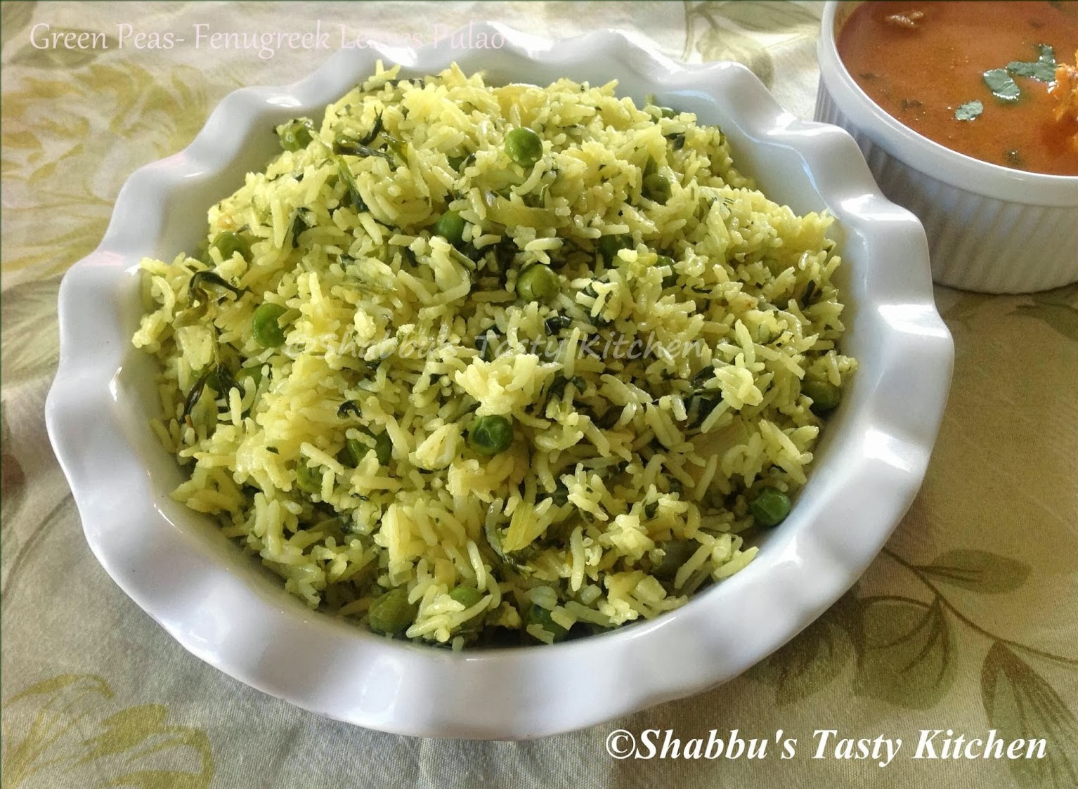 green-peas-methi-fenugreek-leaves-pulao