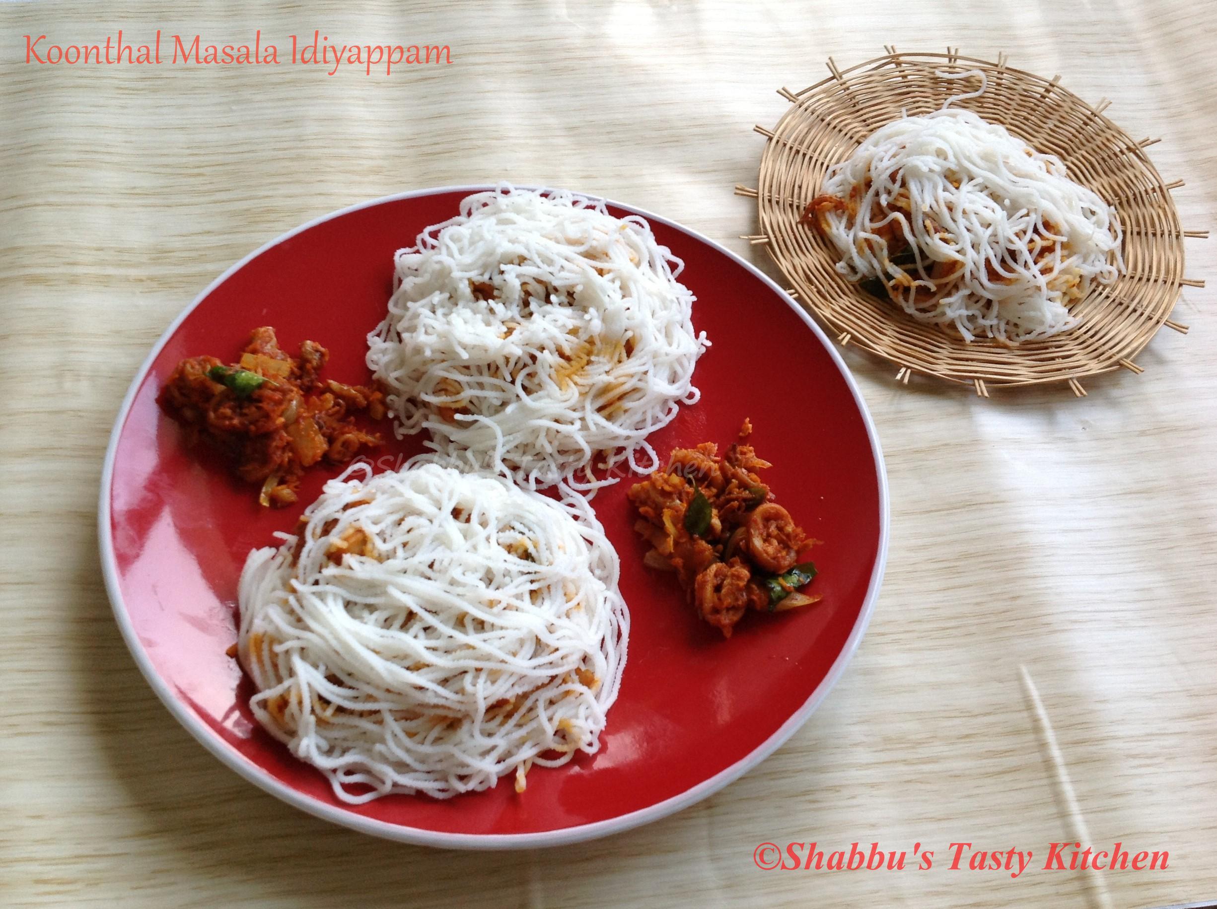 koonthal-squid-masala-idiyappa