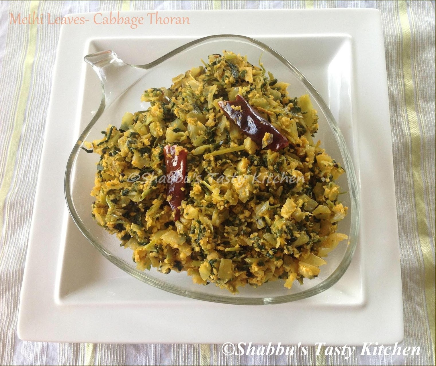 methi-leaves-cabbage-thoran-stir-fry