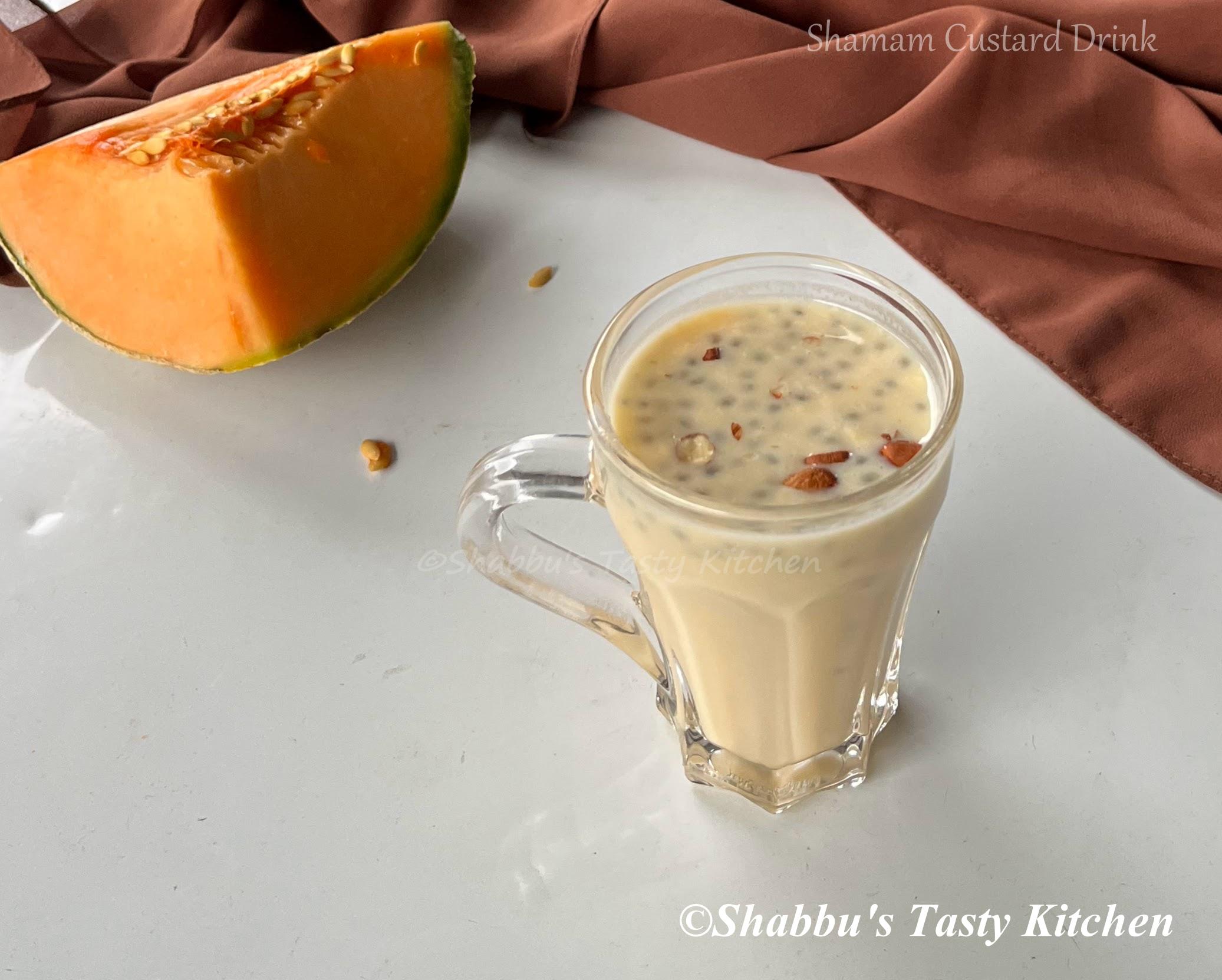 muskmelon-shamam-custard-drink