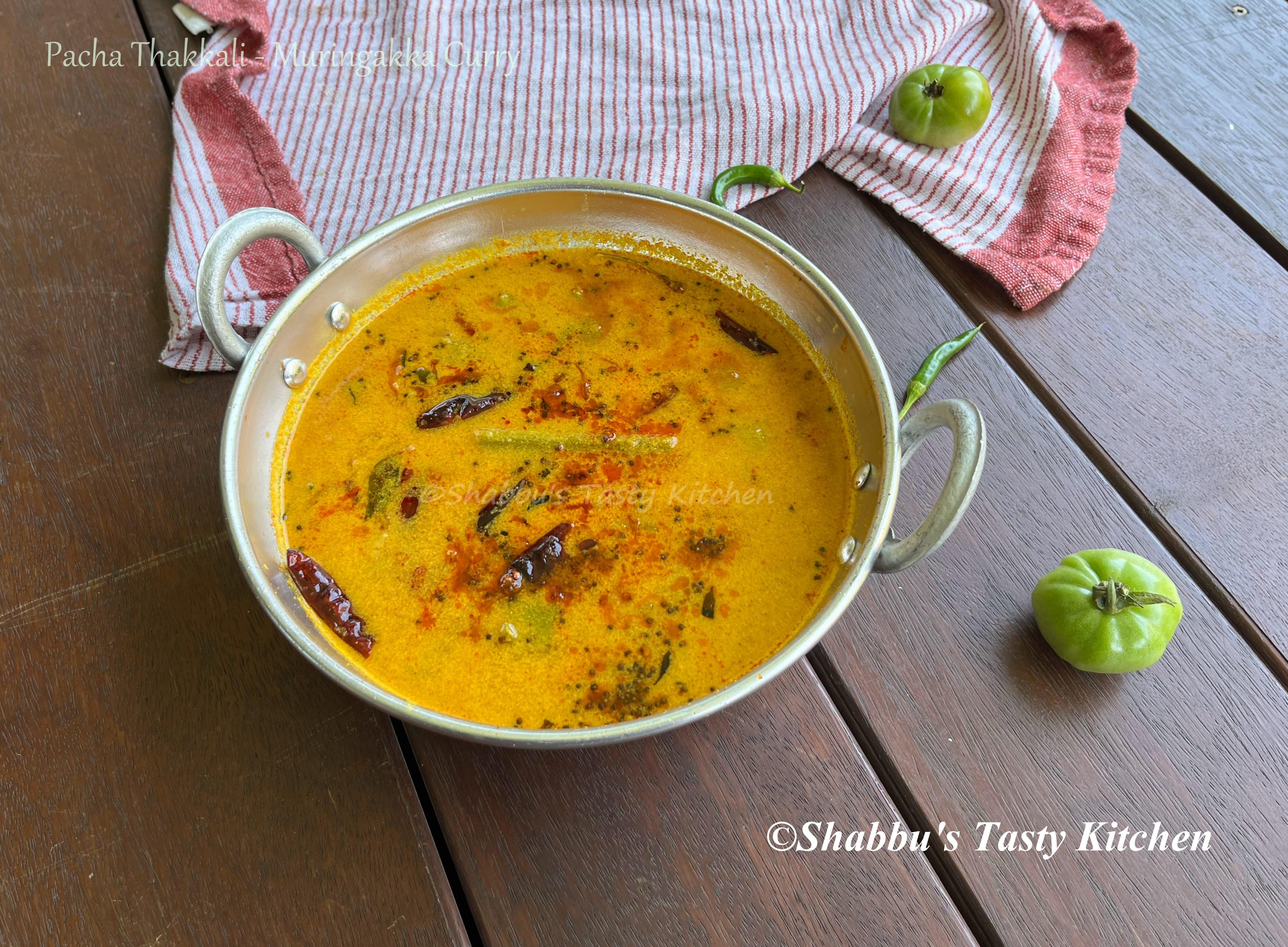 pacha-thakkali-muringakka-ozhichu-curry-green-tomato-drumstick-curry