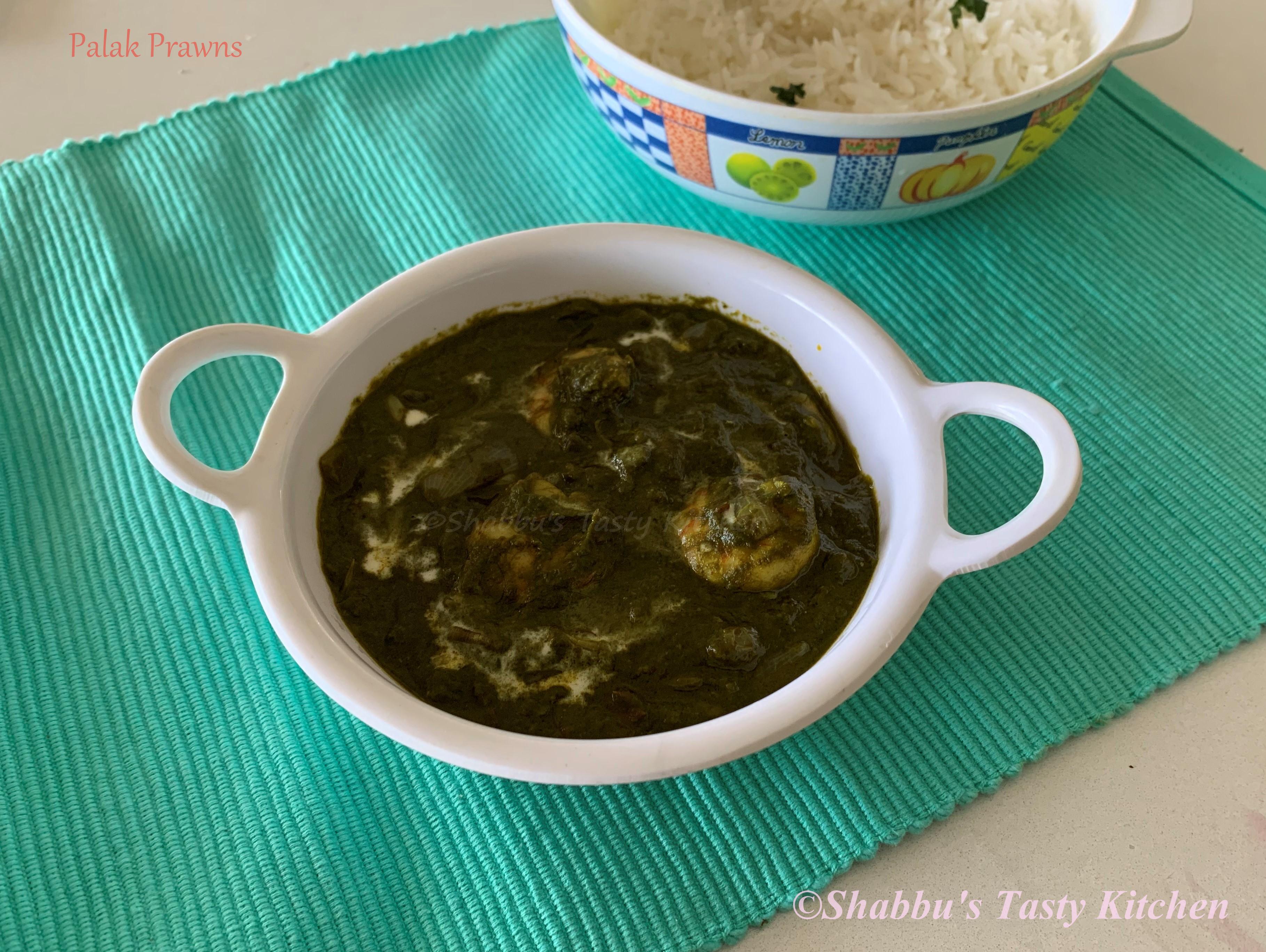 palak-prawns