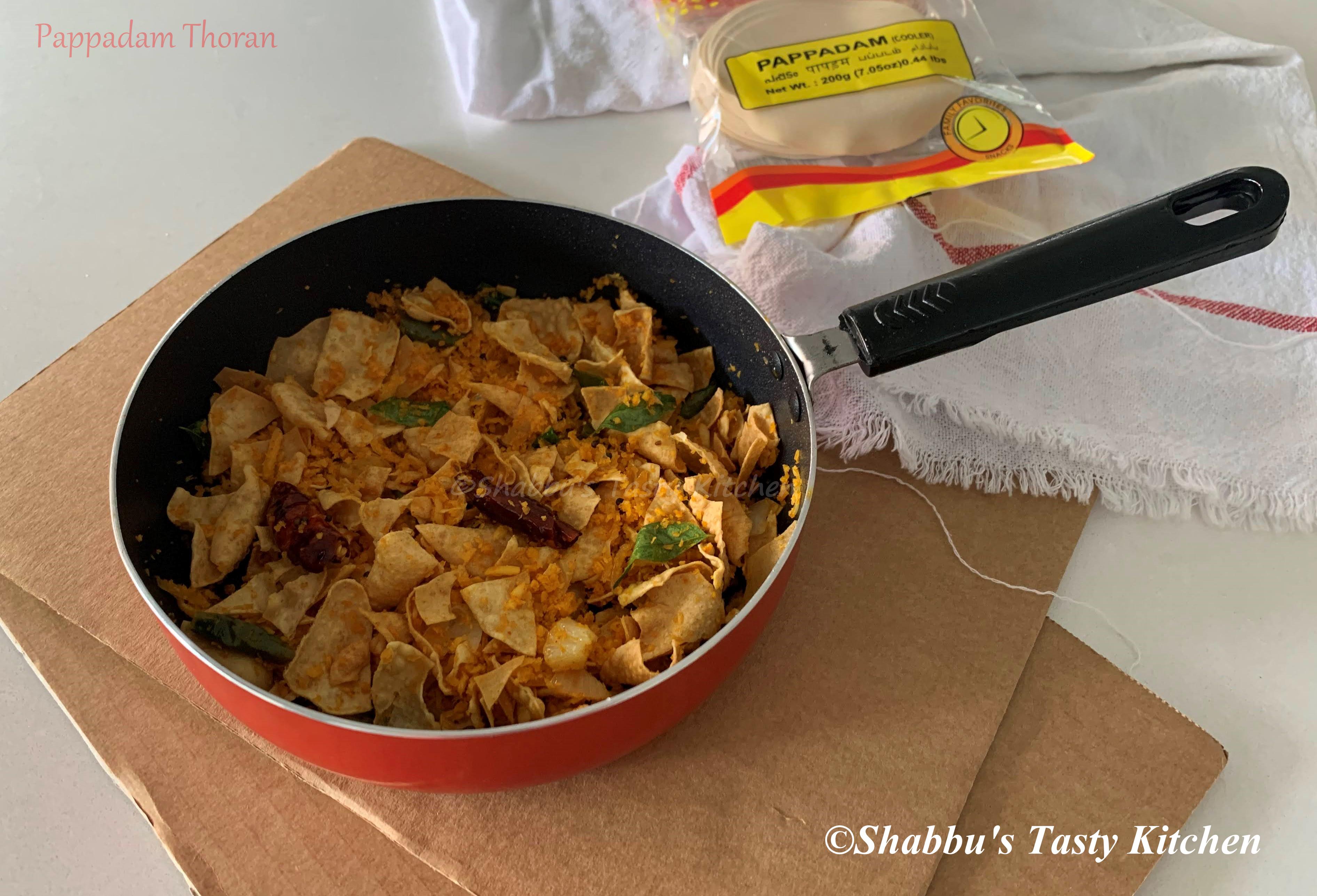pappadam-thoran