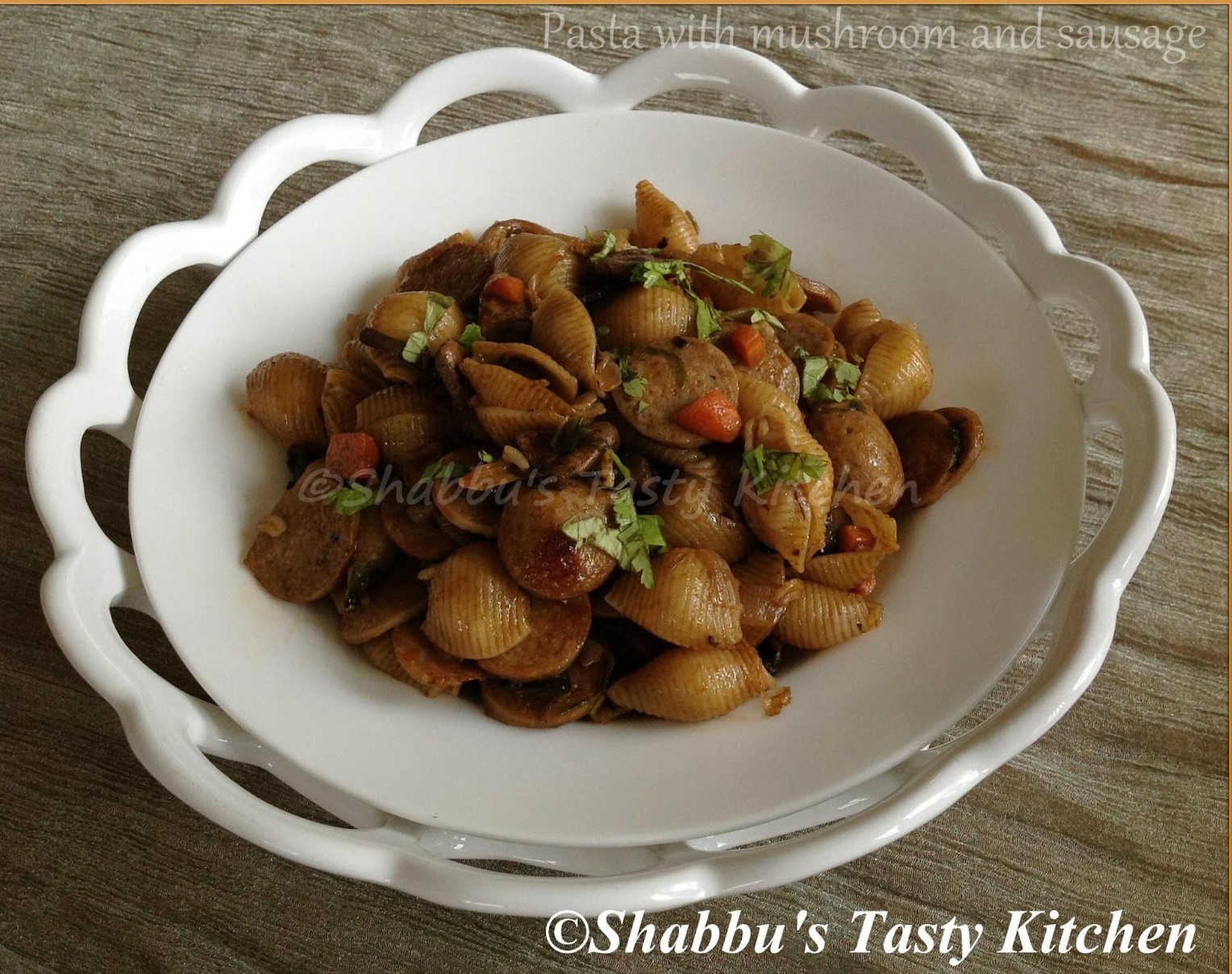 pasta-with-mushroom-and-sausage