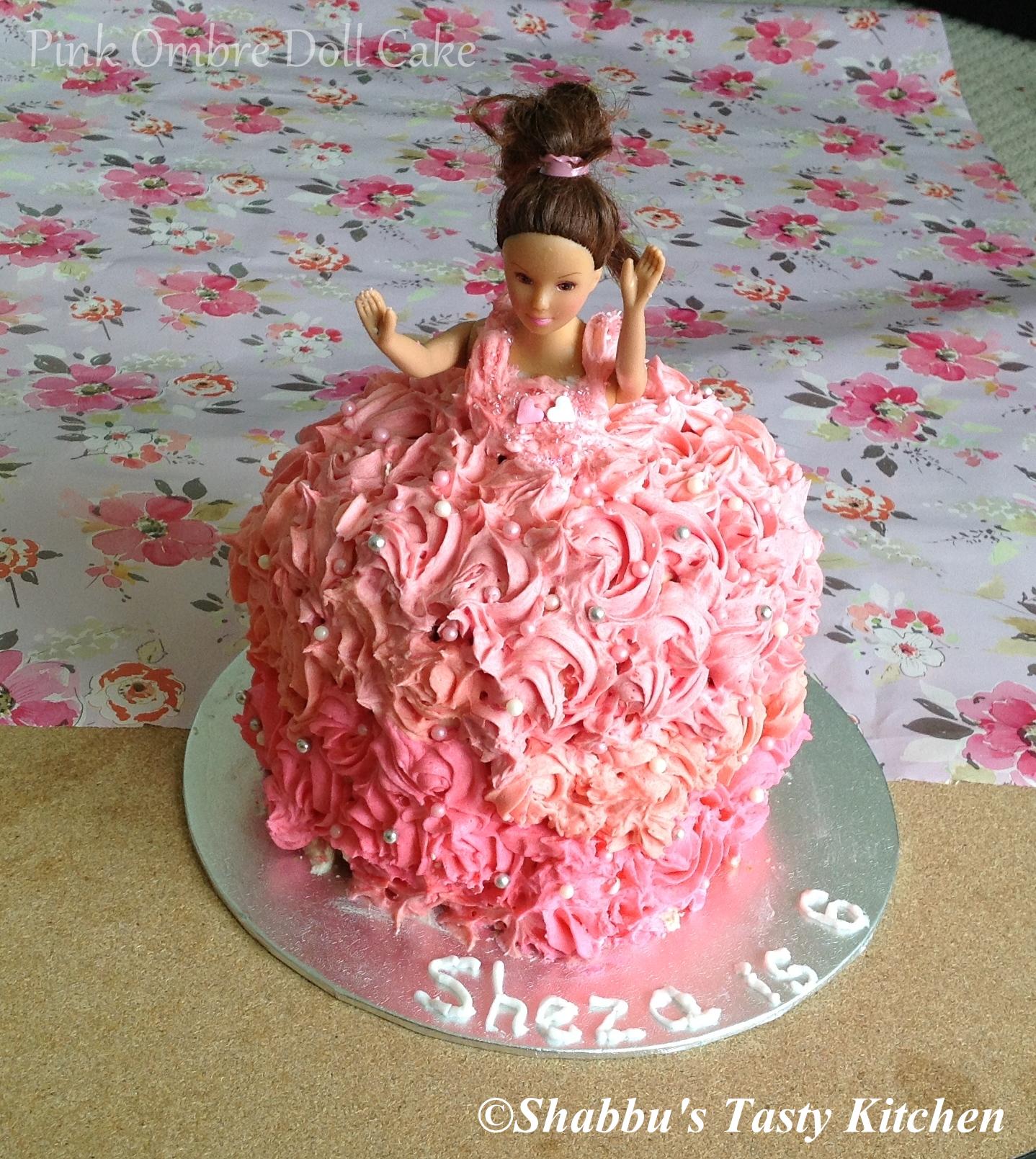 pink-ombre-doll-cake