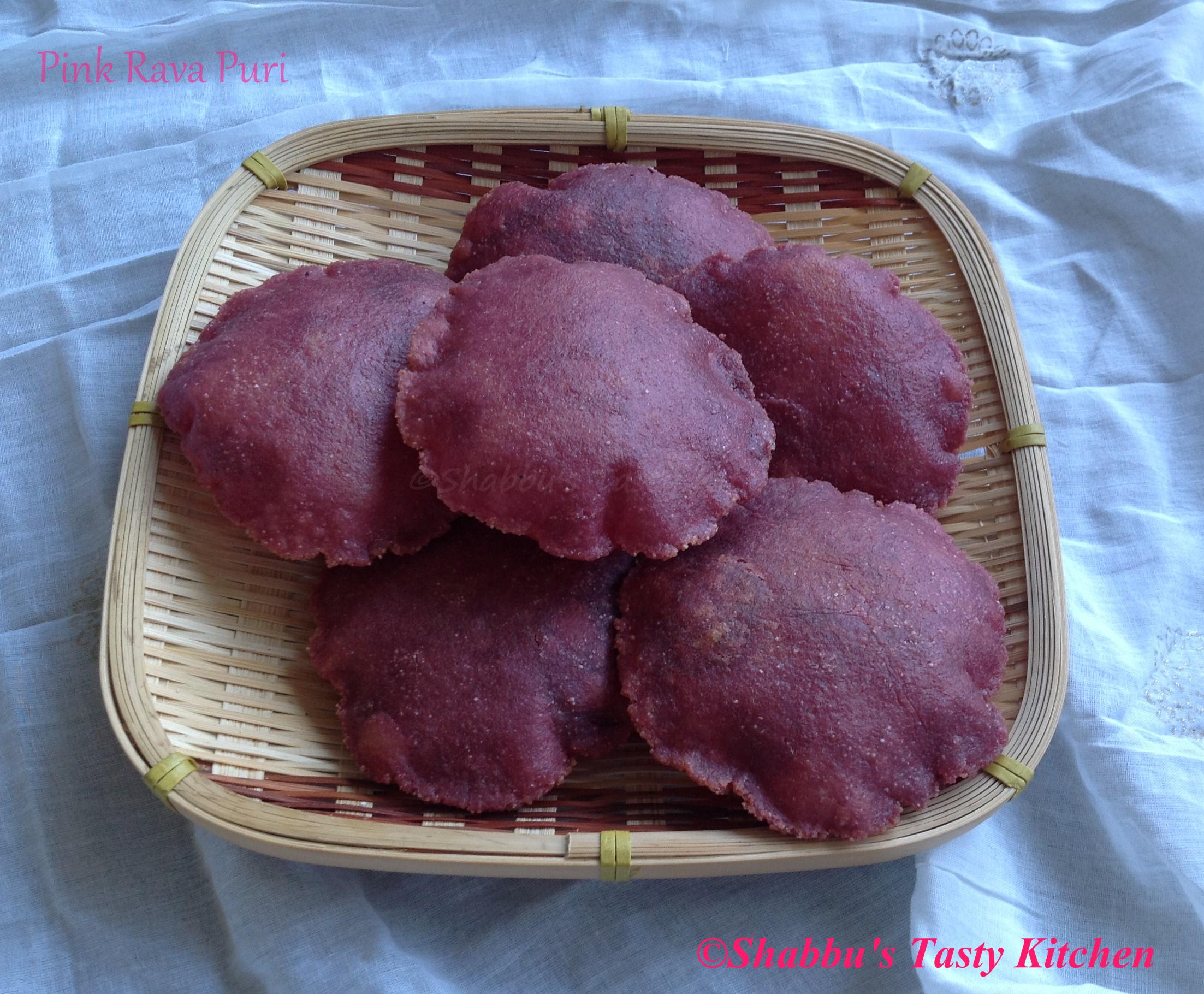 pink-rava-puri-beetroot-rava-poori