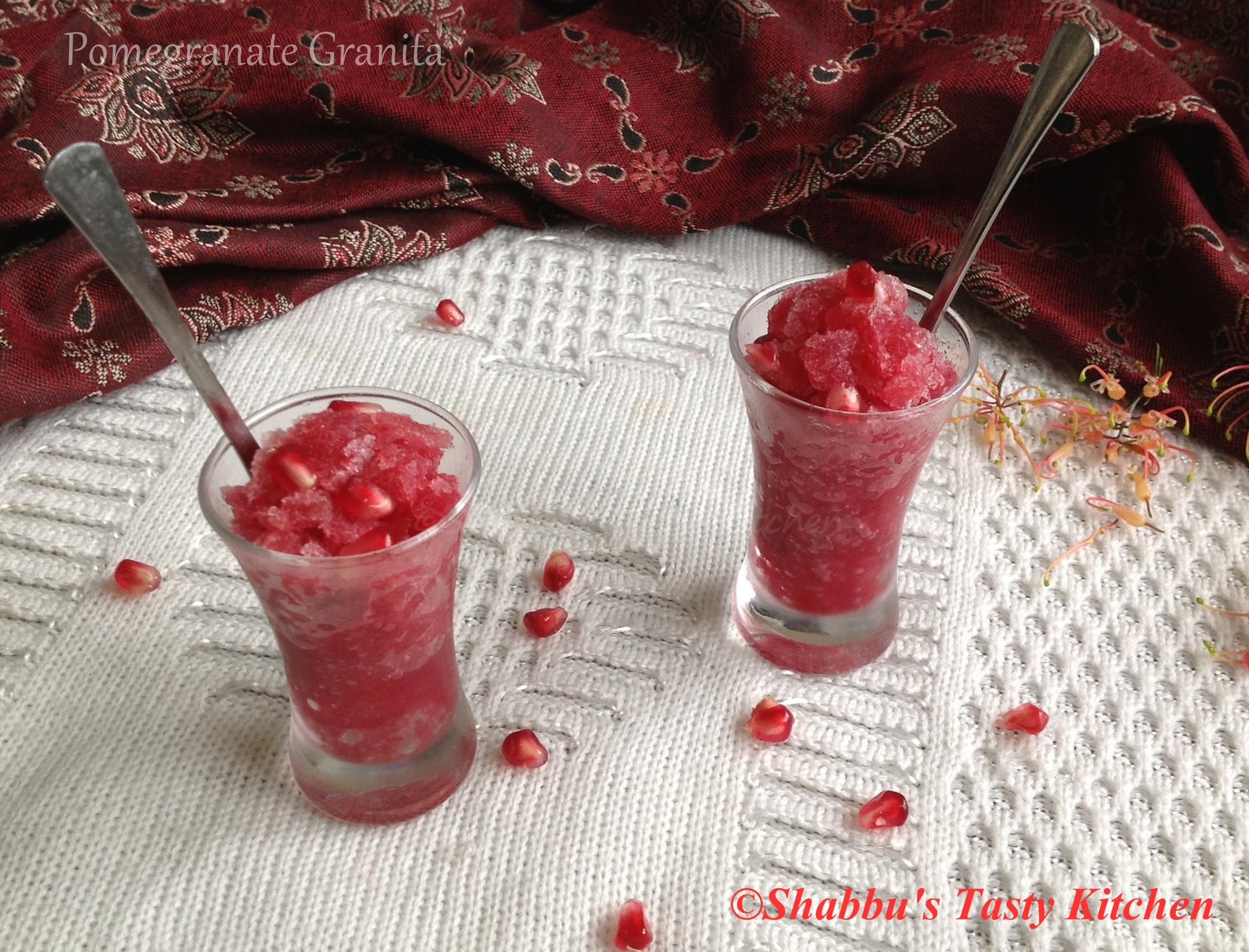 pomegranate-granita