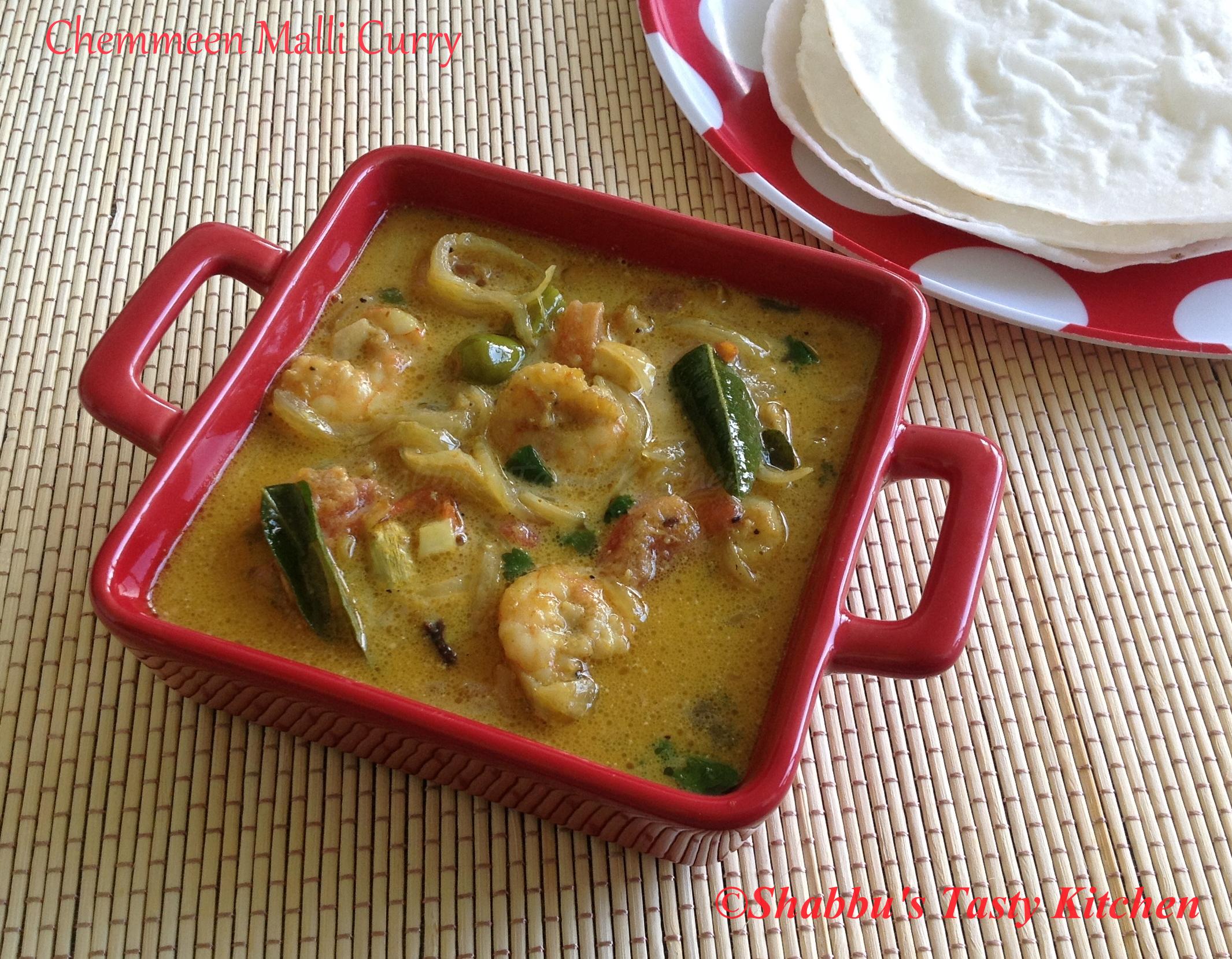 prawn-chemmeen-malli-curry