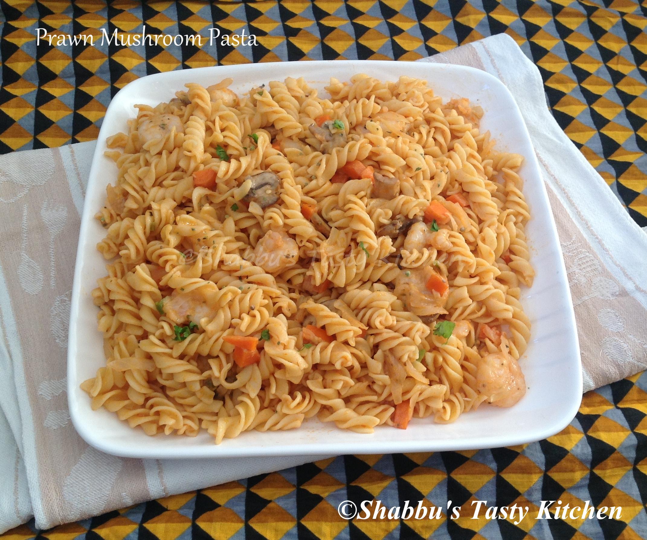 prawn-mushroom-pasta